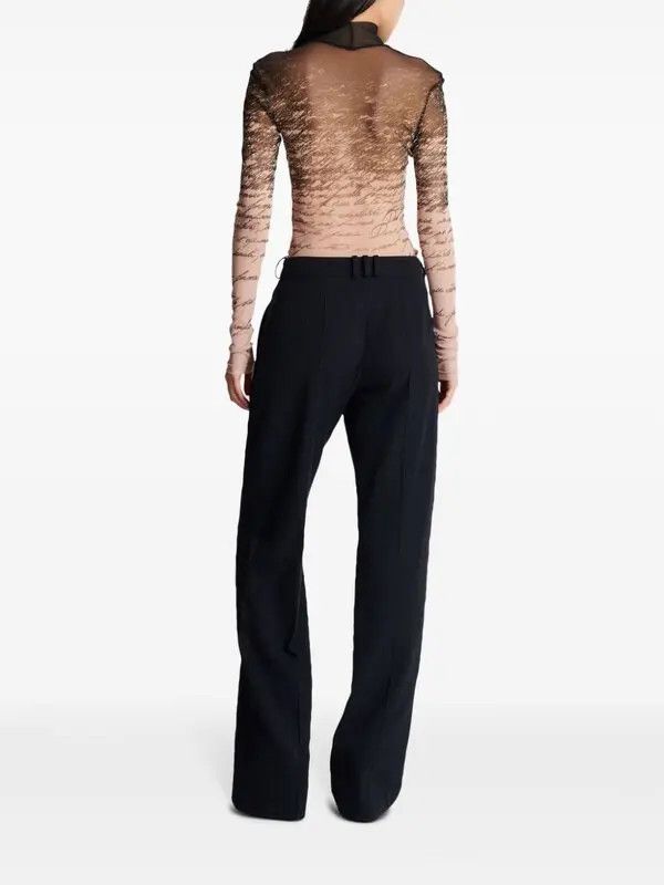 Balmain o1s1wg111225 Love Letter-Print Top in Beige/Brown Size M / US 6-8 / IT 42-44 - 4 Thumbnail