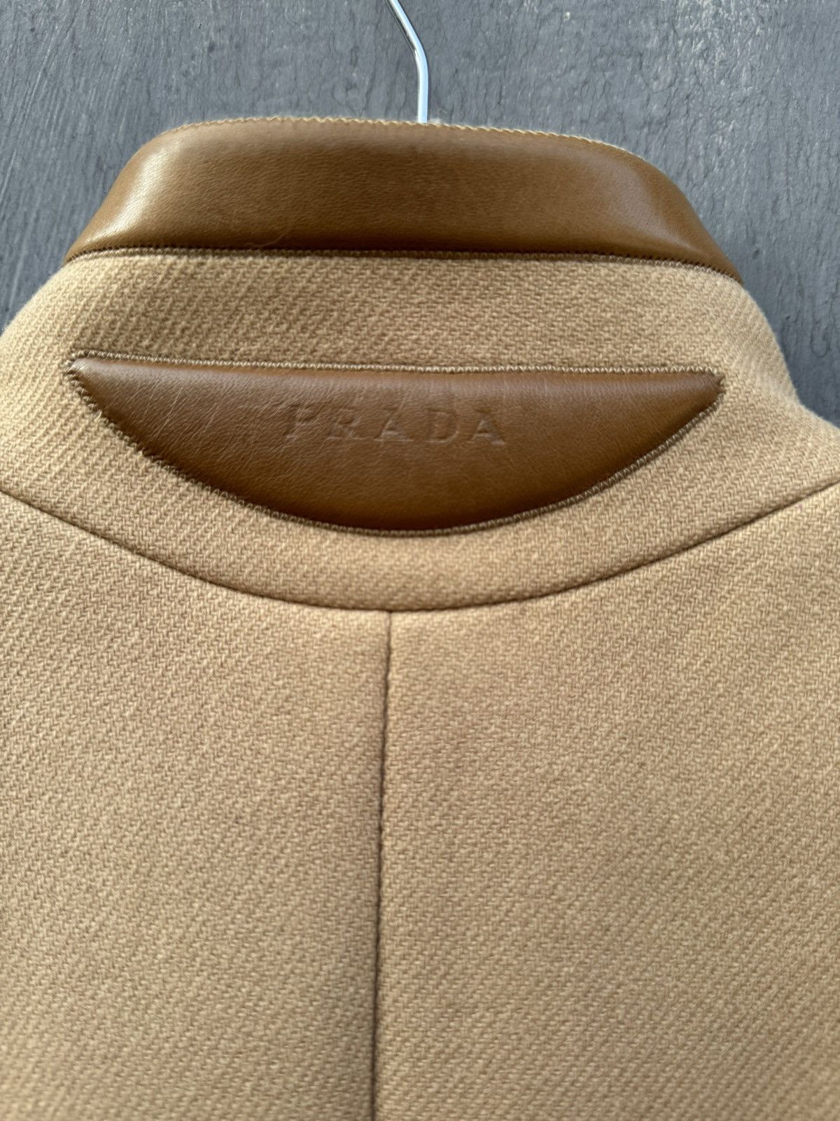 Prada Prada Vintage AW99 Camel Wool Jacket size 44 Size M / US 6-8 / IT 42-44 - 11 Thumbnail