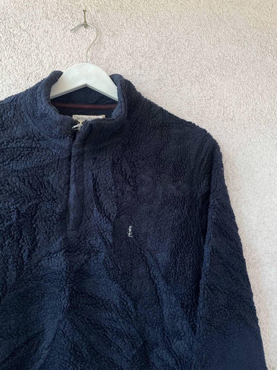 Yves Saint Laurent Yves Saint Laurent Men Vintage Blue 1/3 Zip Fleece Size M Size US M / EU 48-50 / 2 - 3 Thumbnail