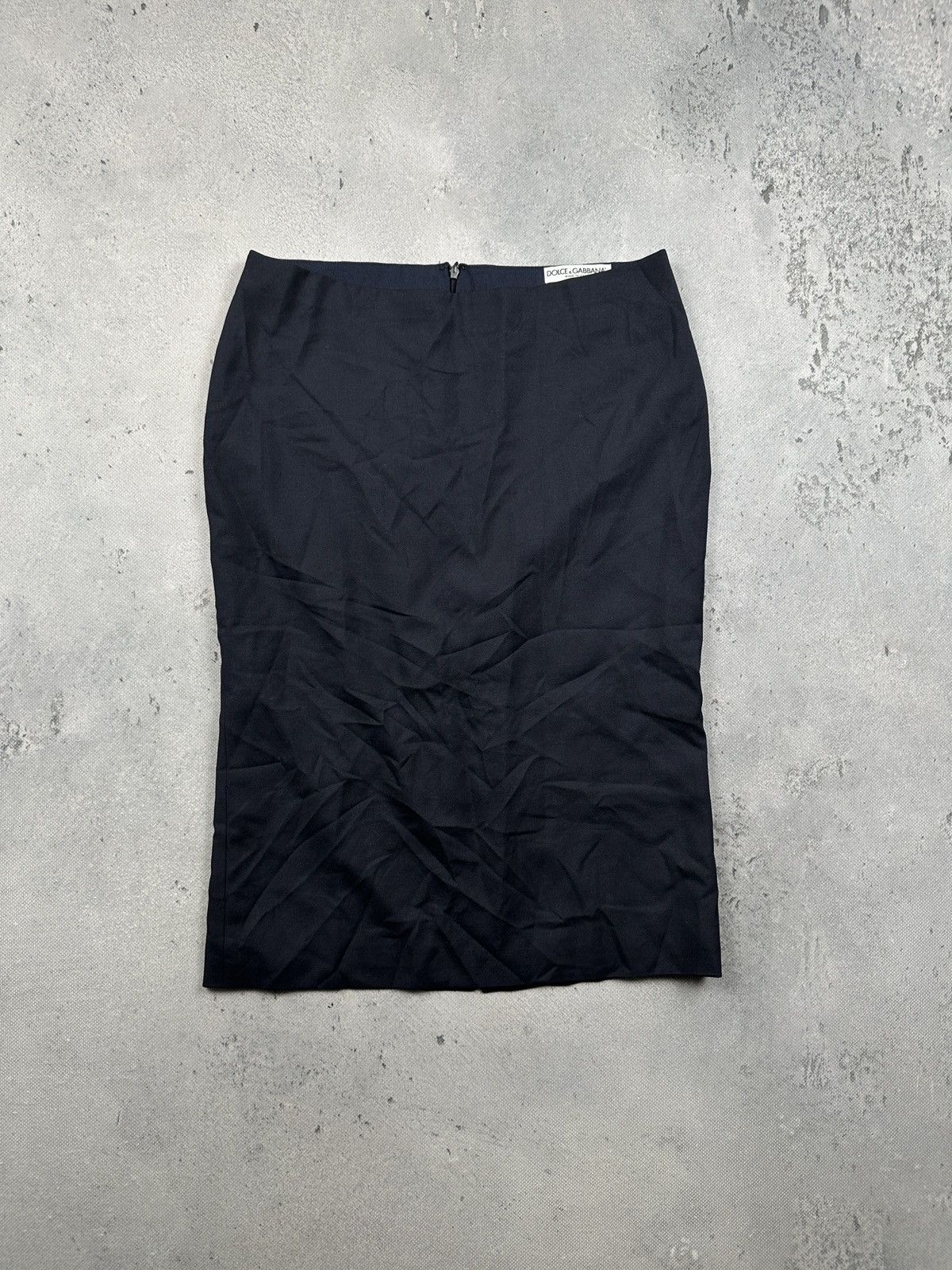 Dolce & Gabbana Dolce & Gabbana Vintage Cashmere Silk Pencil Skirt Tailored Size 28" / US 6 / IT 42 - 1 Thumbnail