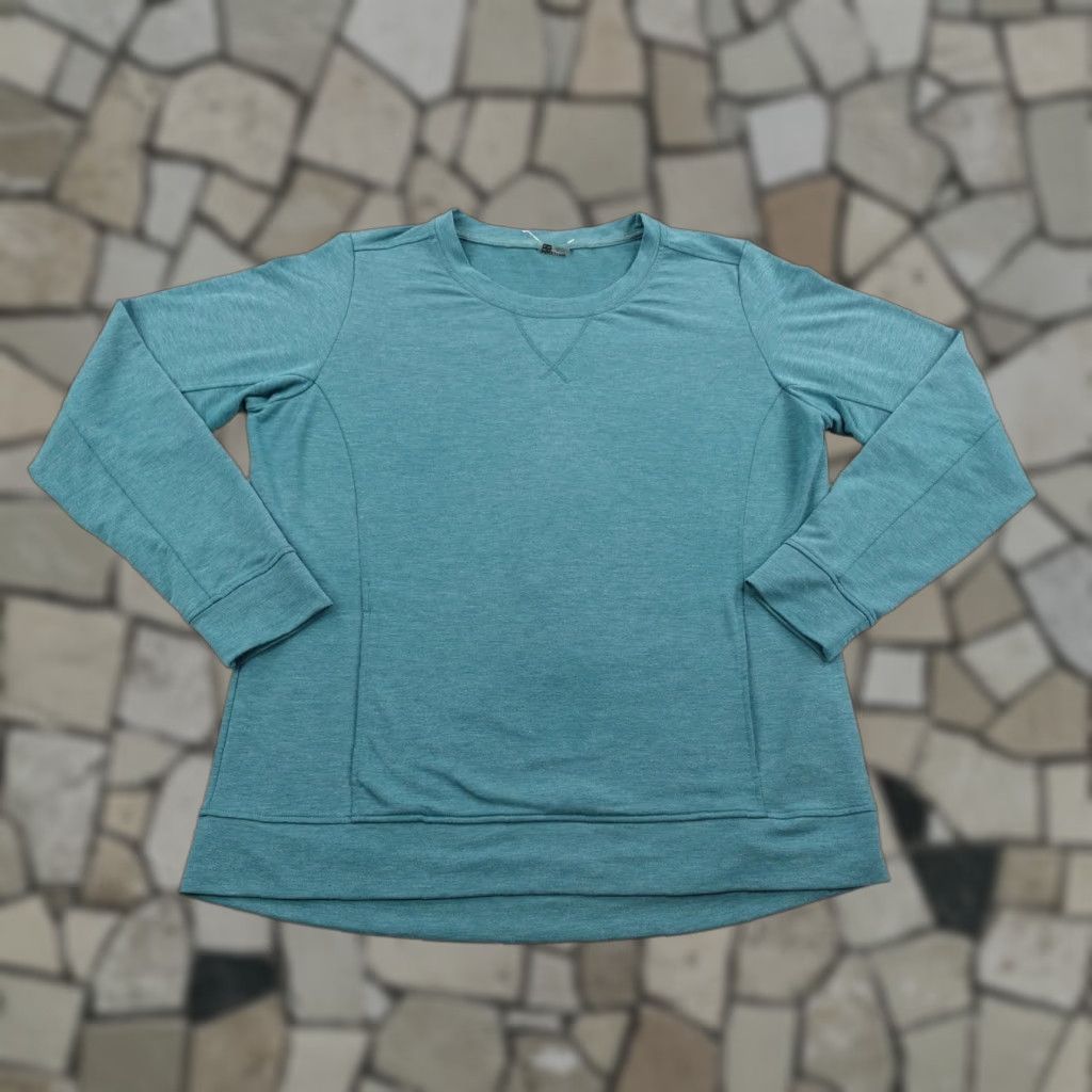Marmot Marmot Sweatshirt Women XL Turquoise Crewneck Pullover Knit Terry Breathable Pockets Logo Solid Size XL / US 12-14 / IT 48-50 - 1 Thumbnail