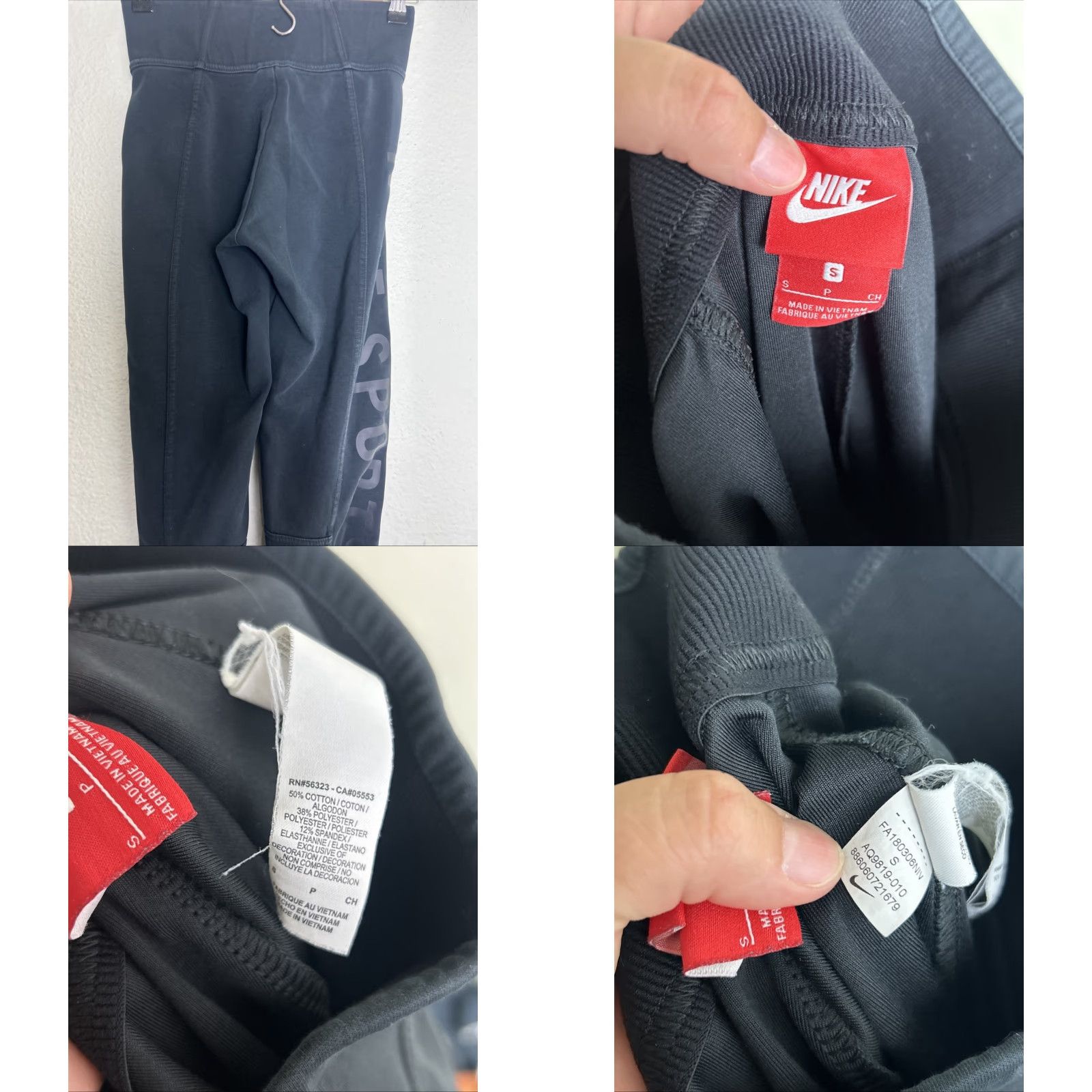 Nike Nike Sportswear Essential Logo Leggings Womens Small Black Skinny 29in Inseam Athletic Yoga Gym & Training Nike Pro Size 28" / US 6 / IT 42 - 8 Thumbnail