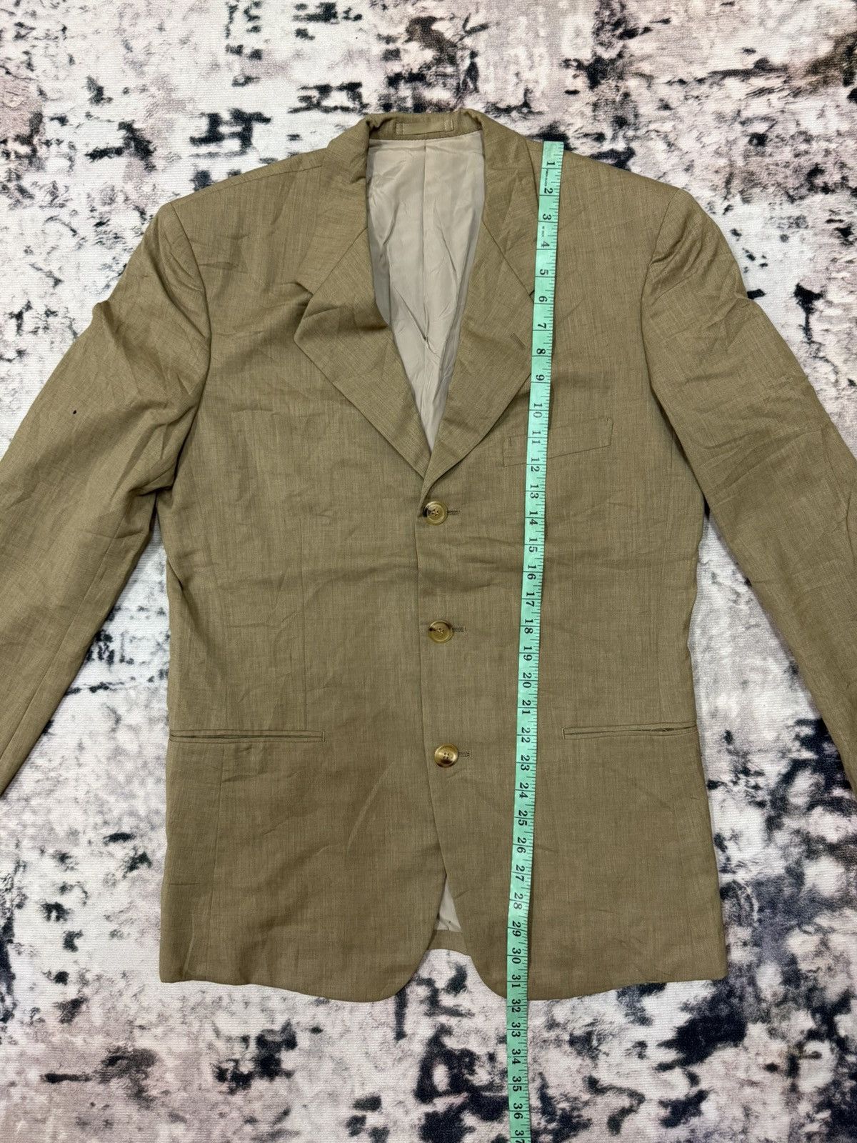 Issey Miyake Issey Miyake Men Beige Blazer Size 40S - 11 Thumbnail