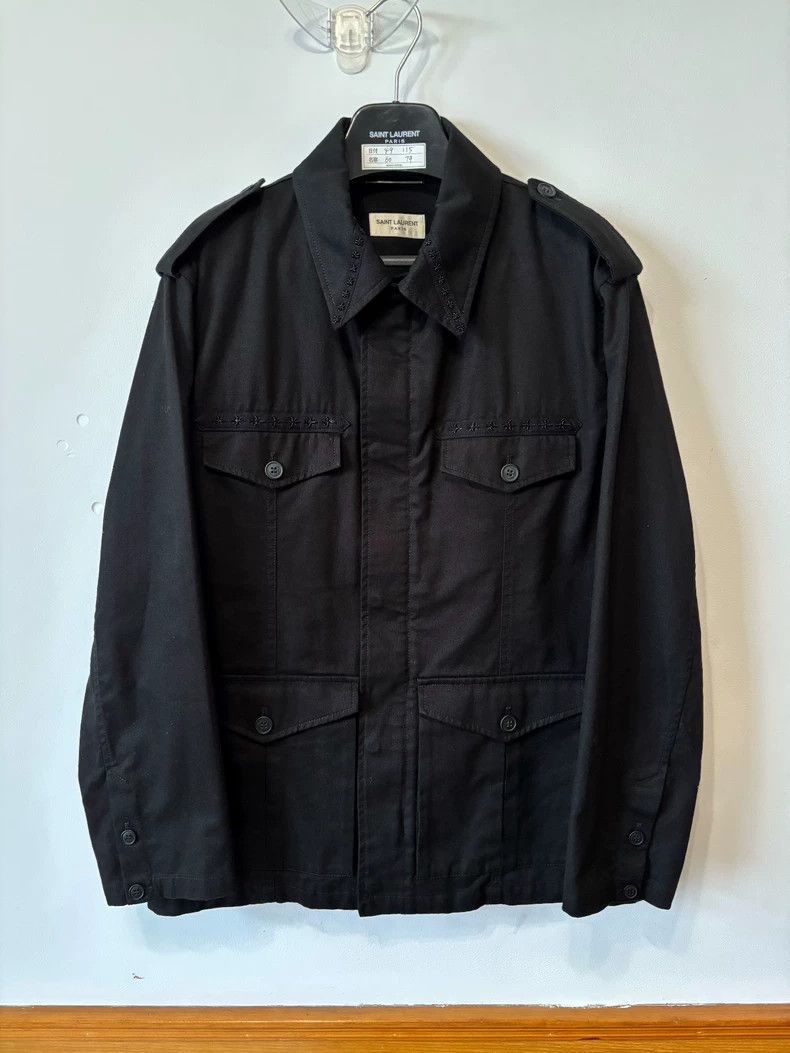Saint Laurent Paris Saint Laurent 20SS Black Drill Jacket Size US L / EU 52-54 / 3 - 1 Thumbnail