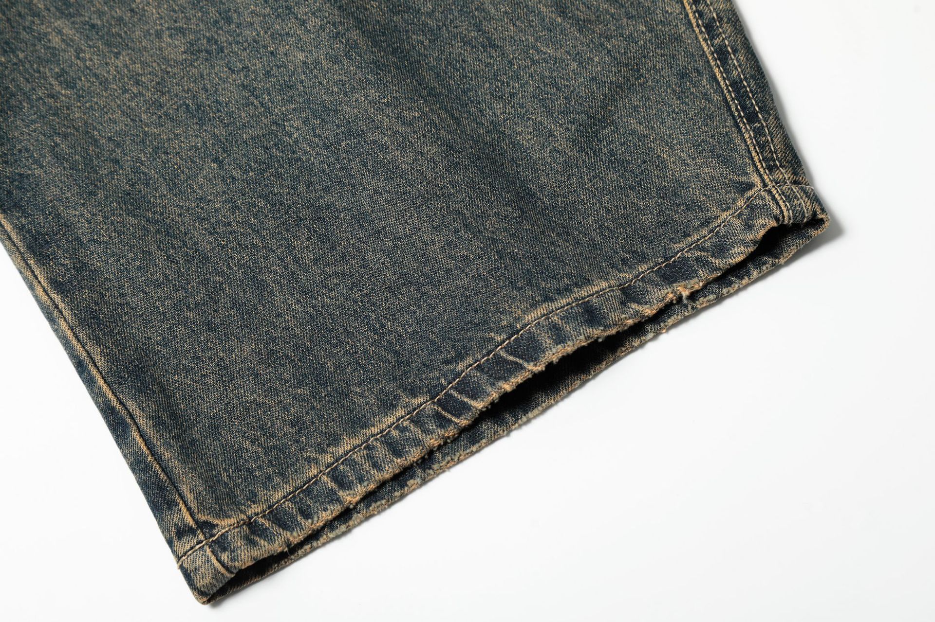 Vintage Retro men's washed loose casual distressed scimitar jeans Size US 32 / EU 48 - 6 Thumbnail