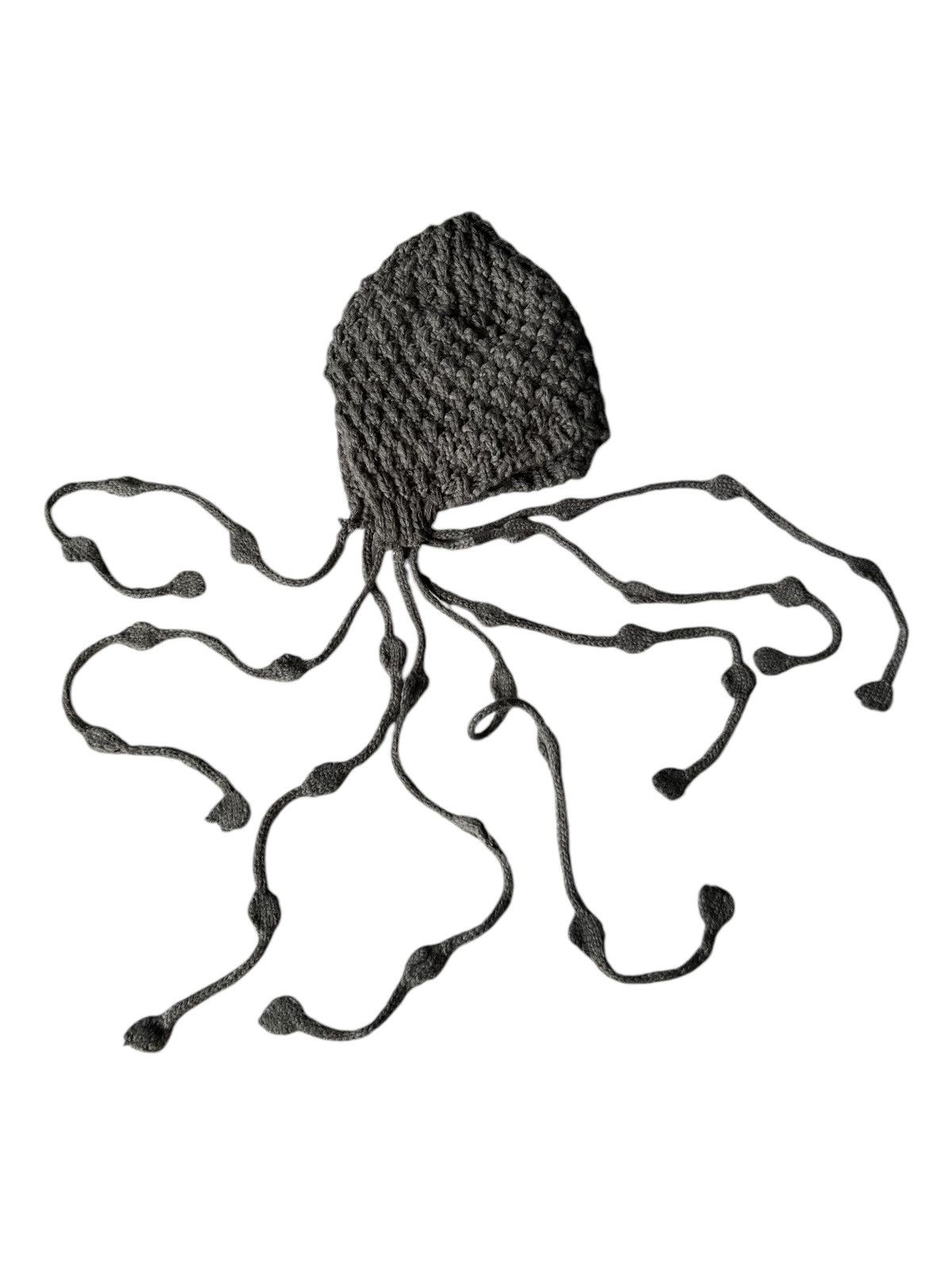 Japanese Brand × Kapital × Vintage Balaclava Beanie Hippies Style Crochet Knitt Handmade Rare☠️☠️ Size ONE SIZE - 5 Thumbnail