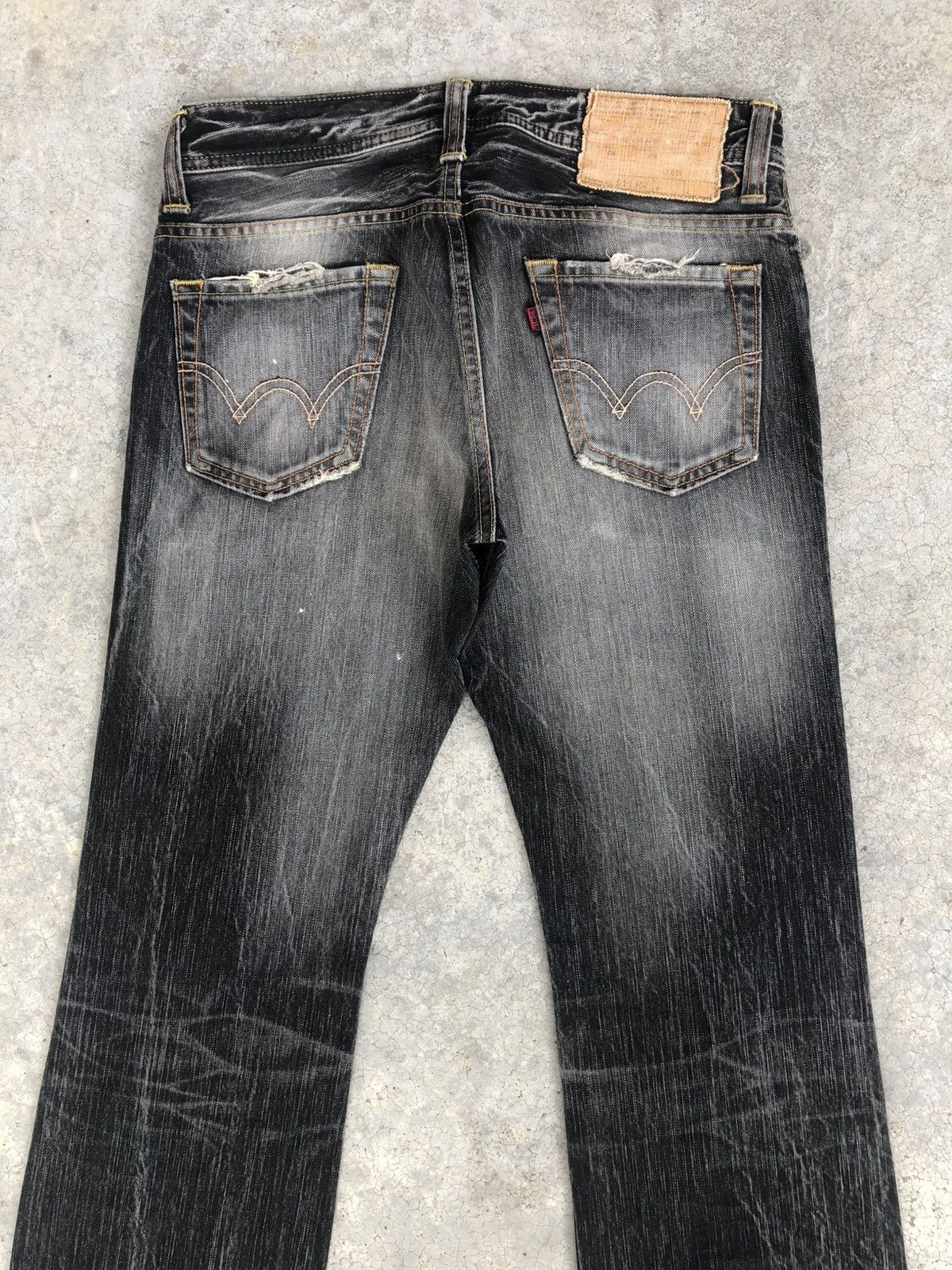 If Six Was Nine Japanese Edwin Flared Jeans Distressed Jeans Size US 30 / EU 46 - 8 Thumbnail