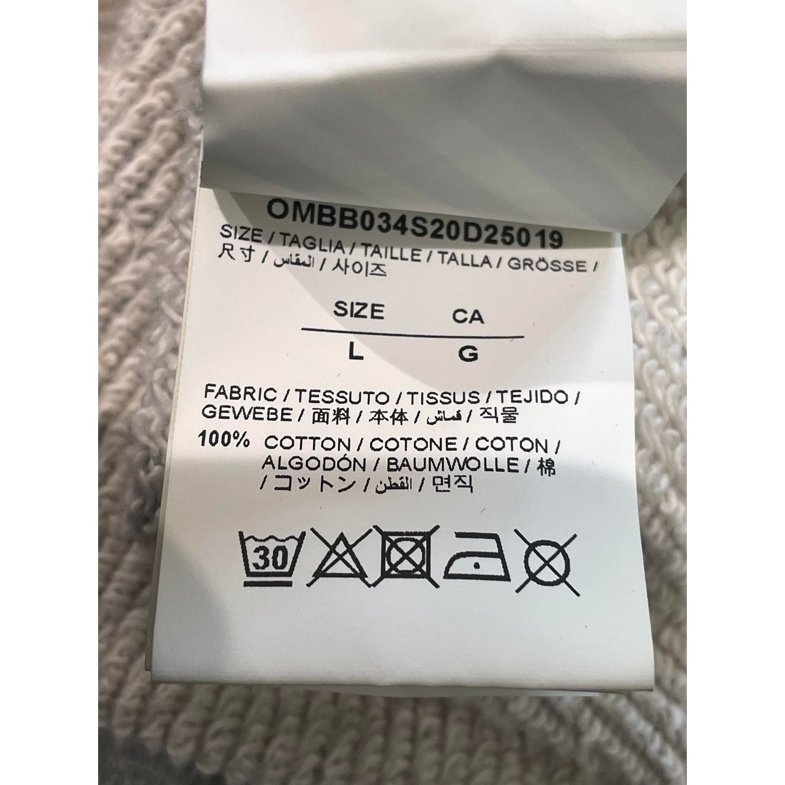 Off-White Off-White Hoodie Grey Stitch Arrow Logo Size L / US 10 / IT 46 - 6 Thumbnail