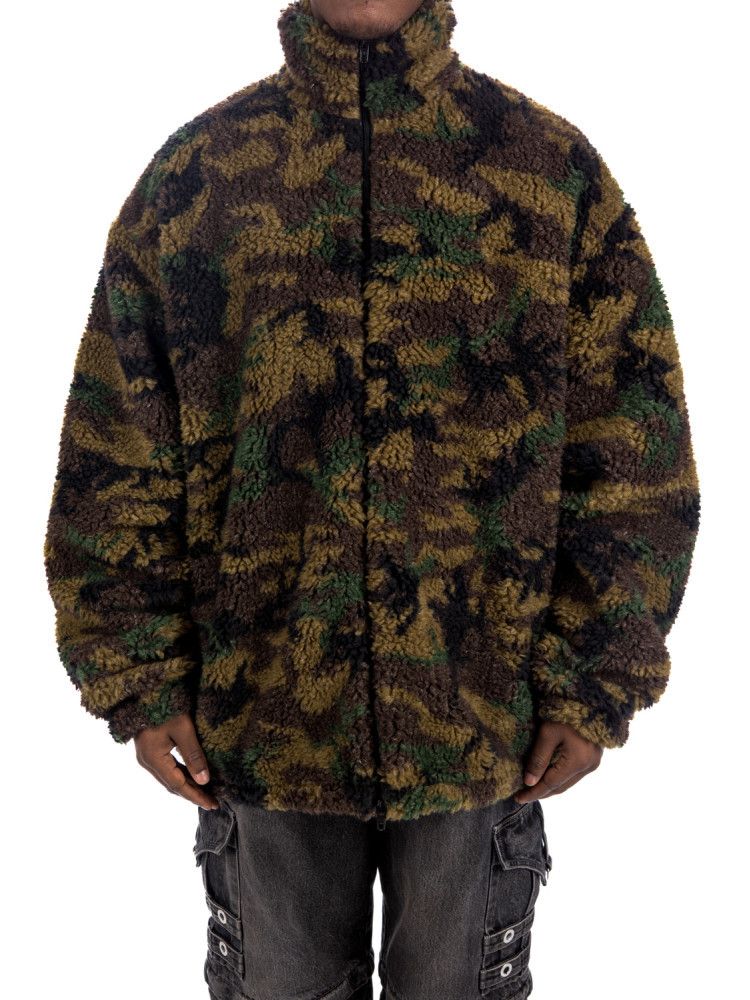 image of Balenciaga O1In1G0124 Camo Zip-Up Jacket In Blue, Men's (Size Large)