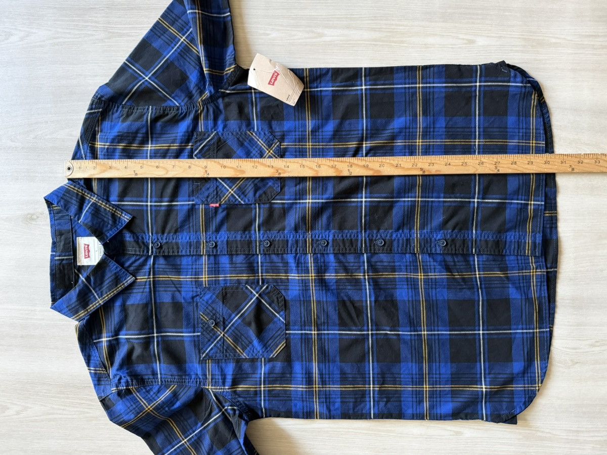 Levi's New Levis Button Up Blue Plaid Western Long Sleeve Sz L Size US L / EU 52-54 / 3 - 3 Thumbnail