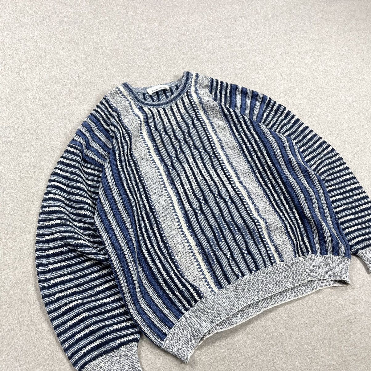 Coogi × Vintage VINTAGE COOGI / COLUCCI STYLE SWEATER CABLE KNIT STRUCTURE Size US M / EU 48-50 / 2 - 4 Thumbnail