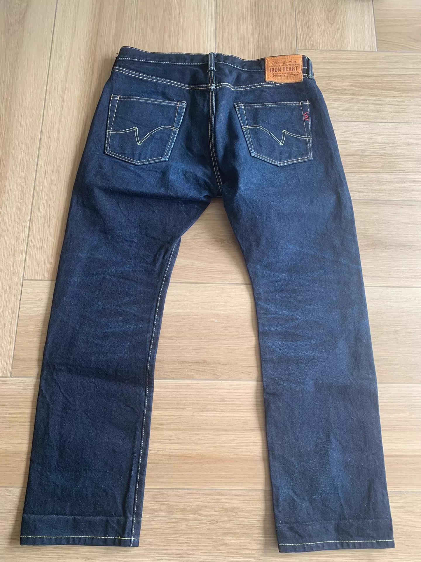 Iron Heart IRON HEART 555S 18oz HD Straight Double Dyed Jeans JPN Size US 36 / EU 52 - 2 Thumbnail