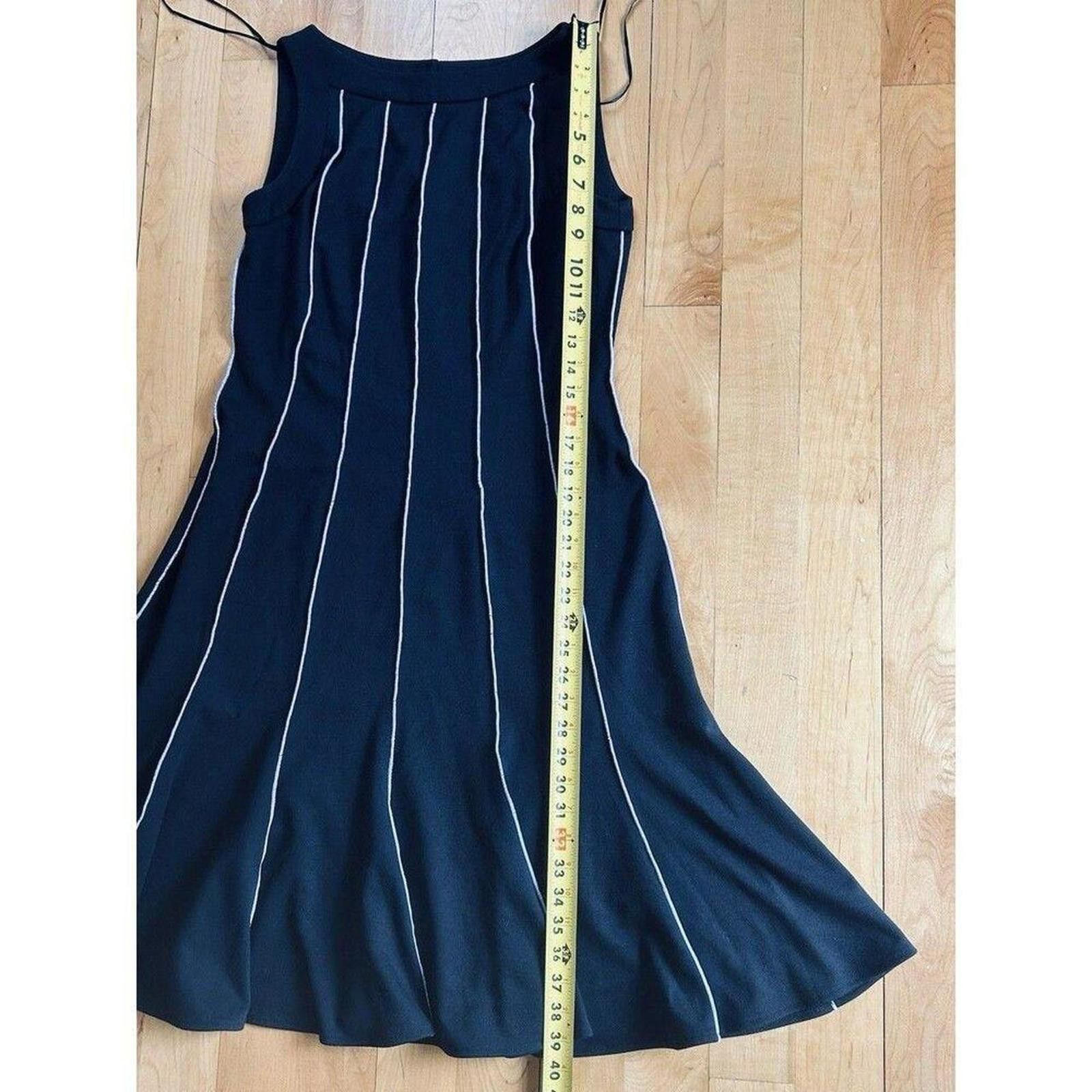 Other The STUDIO I LBD Black Dress w/pin stripes Whimsy Goth Rayon Size M / US 6-8 / IT 42-44 - 8 Thumbnail