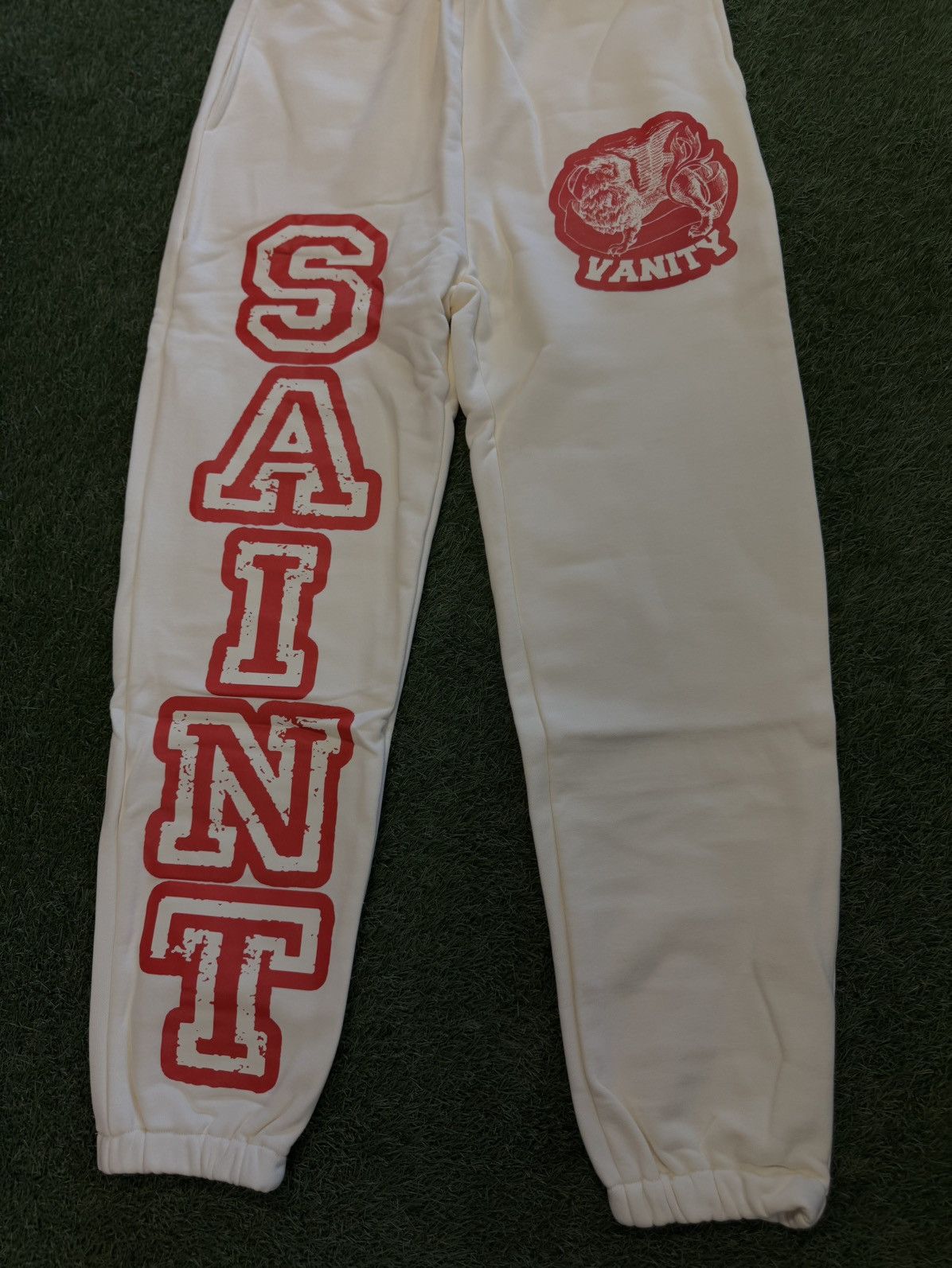 Saint Vanity Saint Vanity Sweatpants Red Cream Size Large (NEW) Size US 30 / EU 46 - 2 Thumbnail