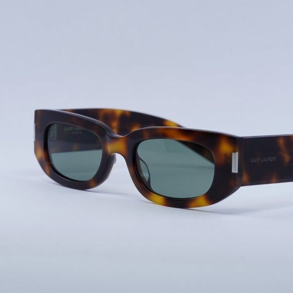 Saint Laurent Paris 🕶️ New Saint Laurent SL697 002 Sunglasses - Shiny Havana Size ONE SIZE - 5 Thumbnail
