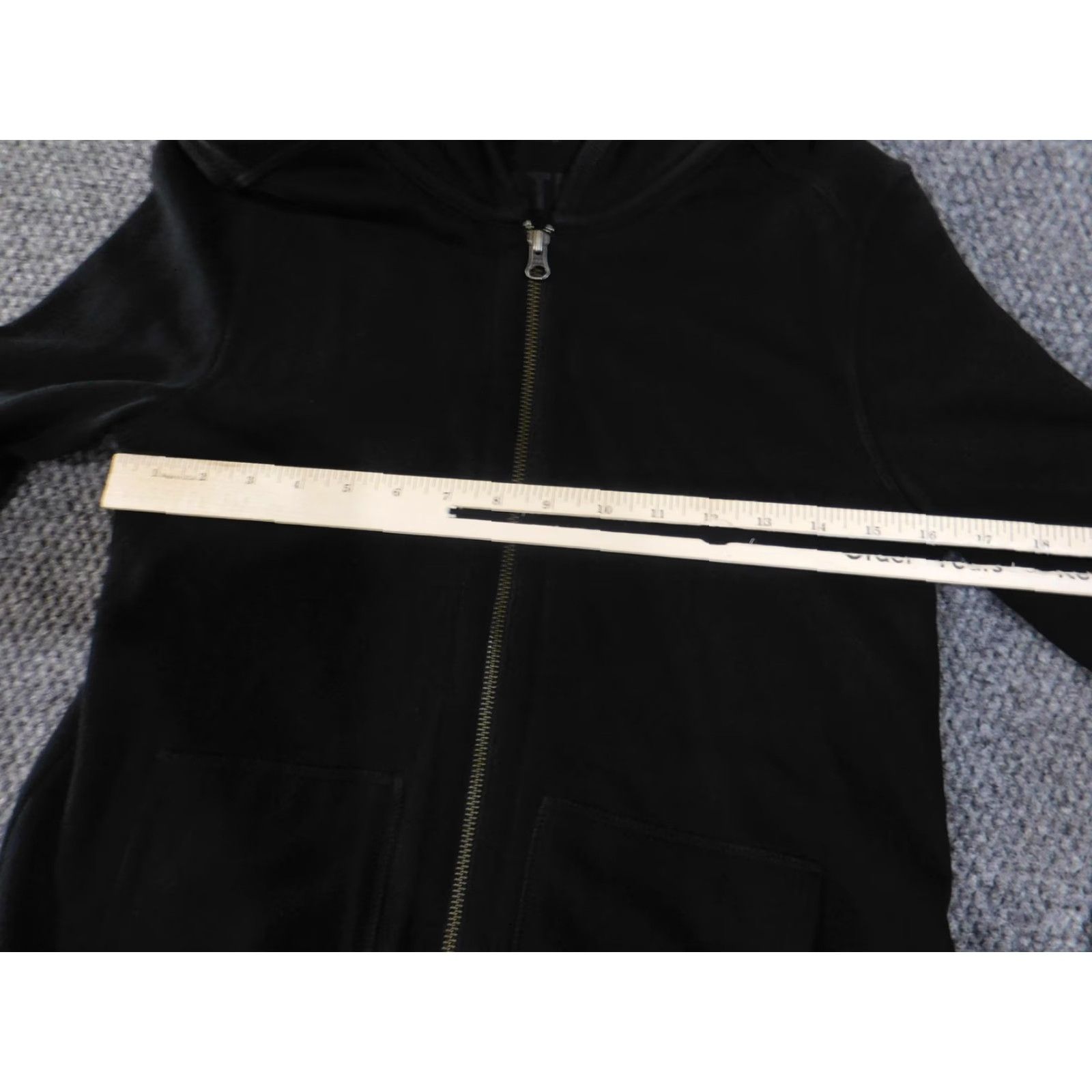 Vintage VINTAGE ATM Anthony Thomas Melillo Hoodie Womens S Black Full Zip Cotton Terry Pockets Hooded Size S / US 4 / IT 40 - 4 Thumbnail