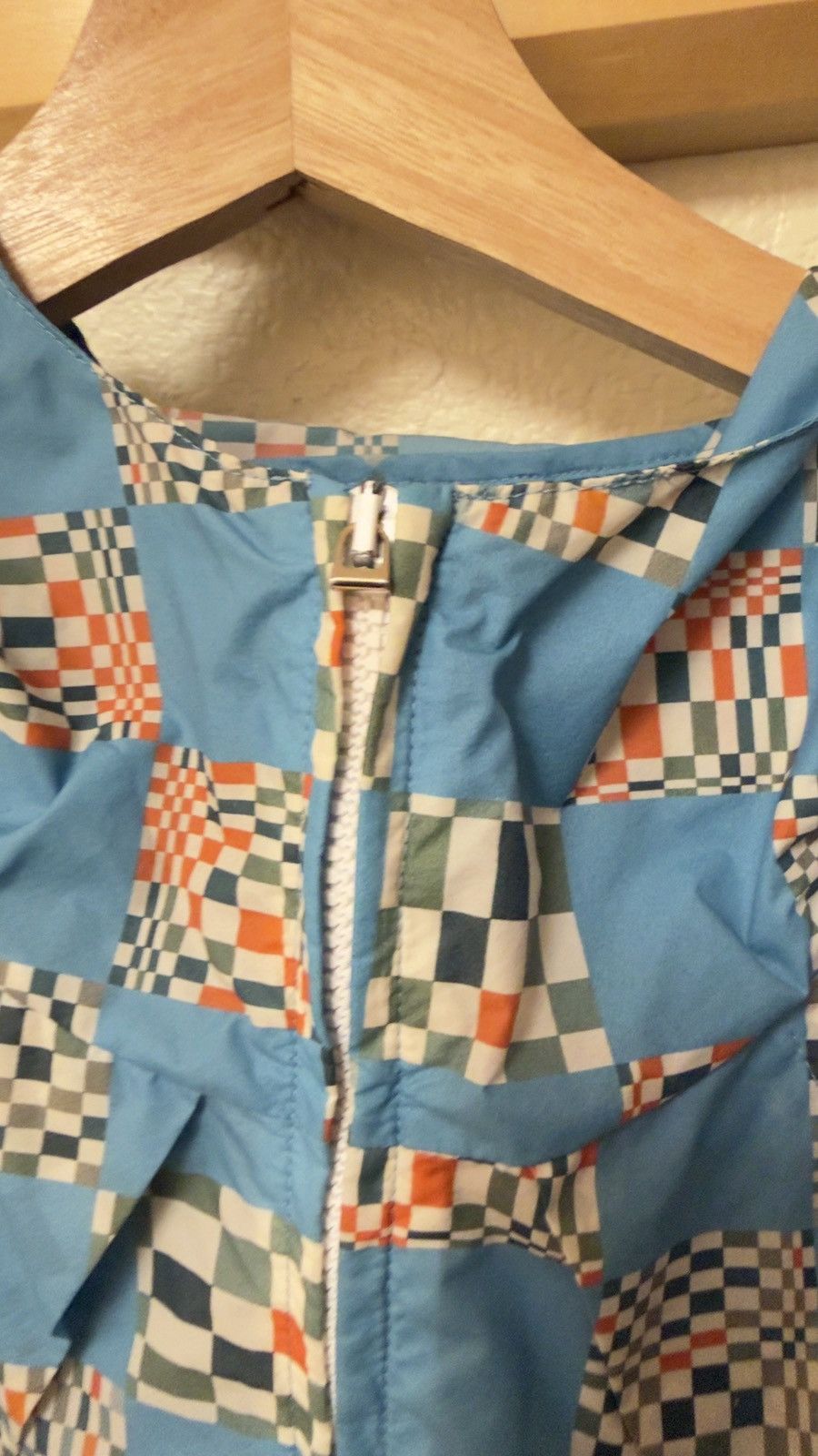 Louis Vuitton Louis Vuitton Distorted Damier Blue Nylon Windbreaker Jacket Size US M / EU 48-50 / 2 - 1 Thumbnail