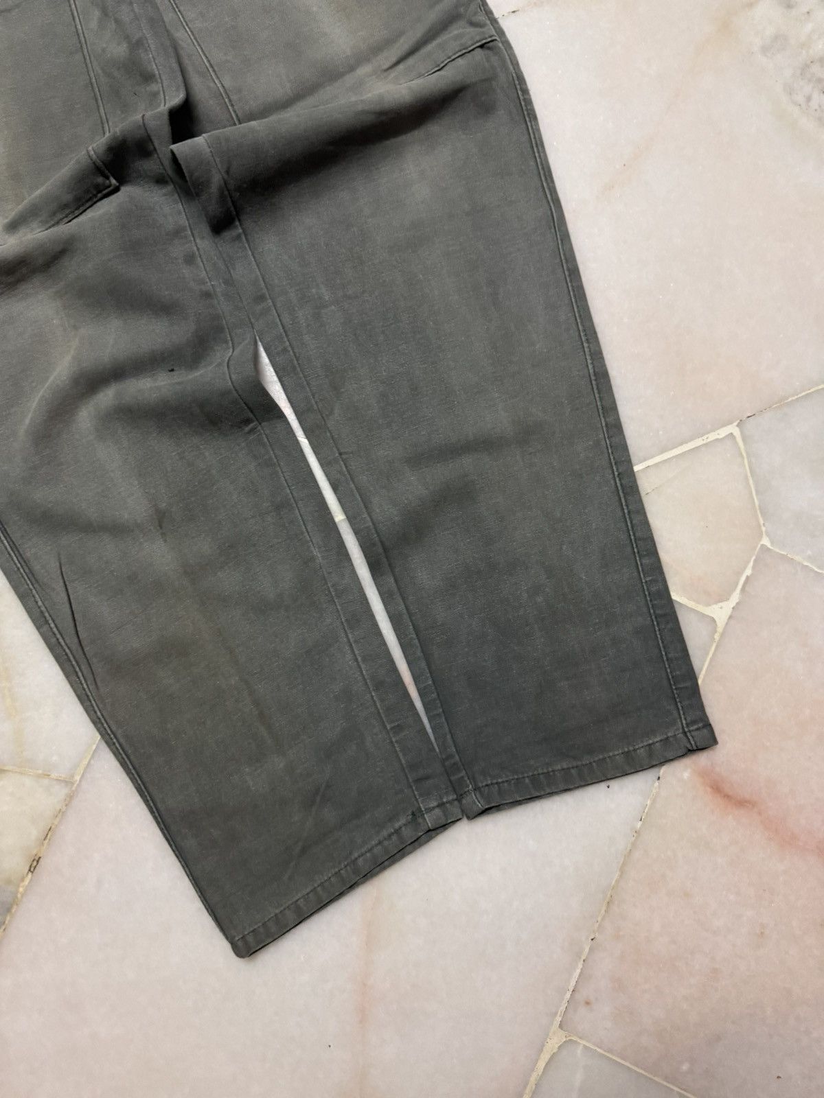 Japanese Brand THRASHED 90s WORKWEAR PANTS MULTIPOCKET DOUBLE KNEE Size US 26 / EU 42 - 9 Thumbnail