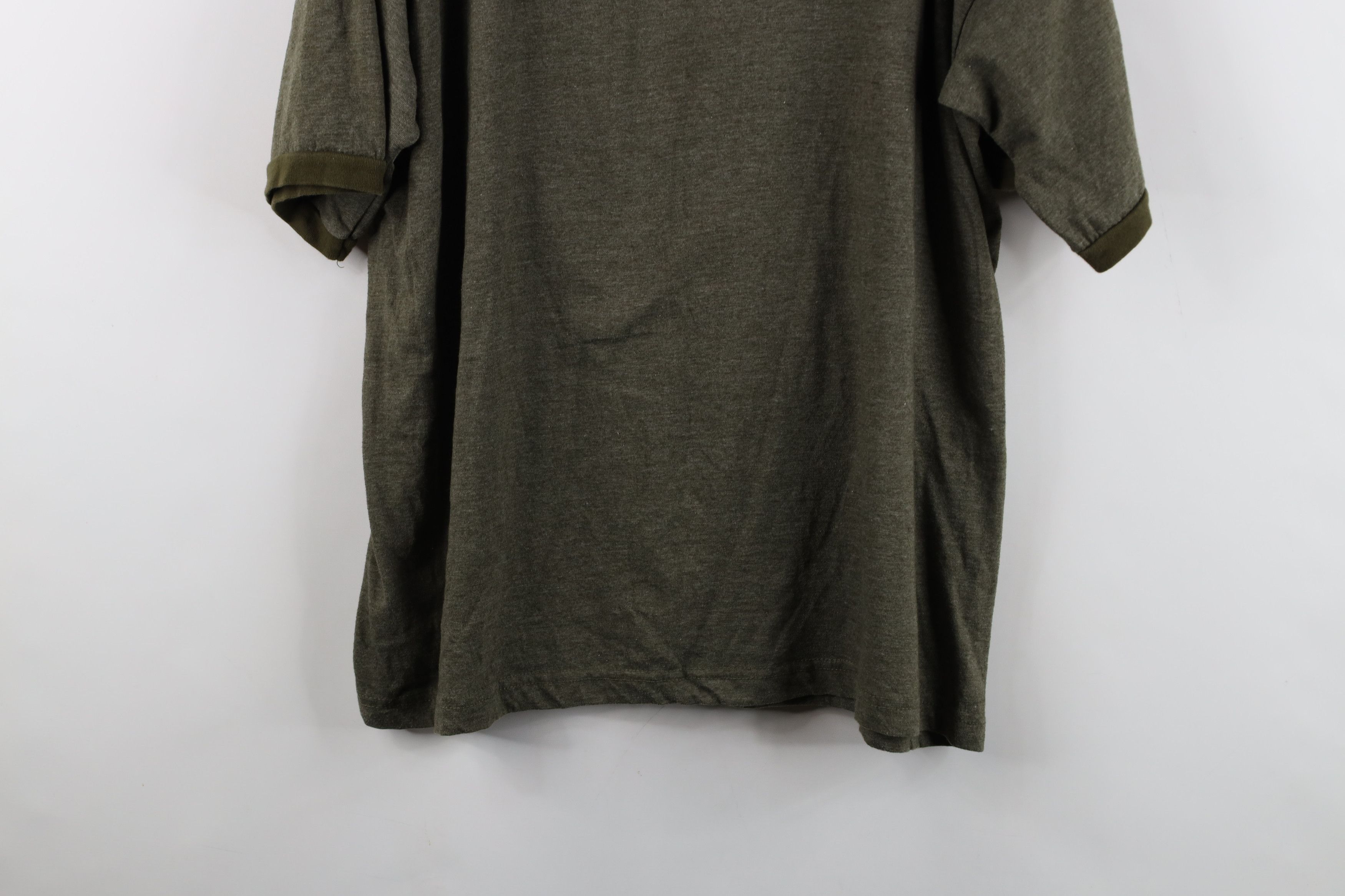 Vintage Vintage Y2K 2004 4077th Episode Ringer T-Shirt Heather Green Size US XL / EU 56 / 4 - 13 Thumbnail
