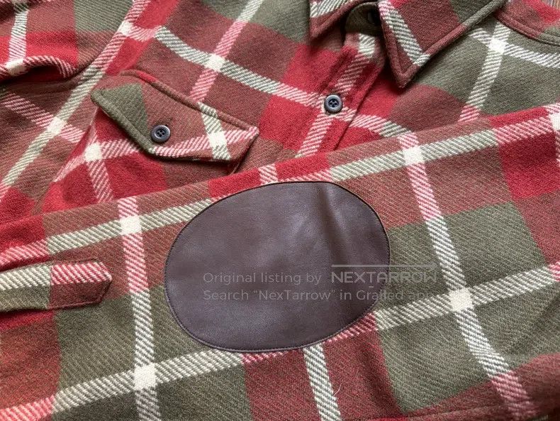 RRL Ralph Lauren RRL Ralph Lauren Thick plaid leather reinforced workwear l Size US L / EU 52-54 / 3 - 4 Thumbnail