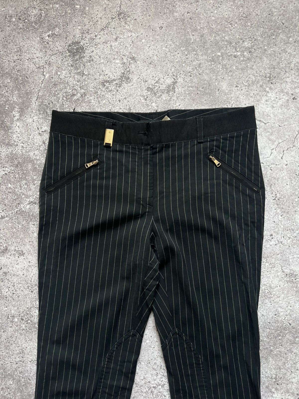 Dolce & Gabbana Dolce & Gabbana Wool Trousers Pants Striped Size 28" / US 6 / IT 42 - 3 Thumbnail