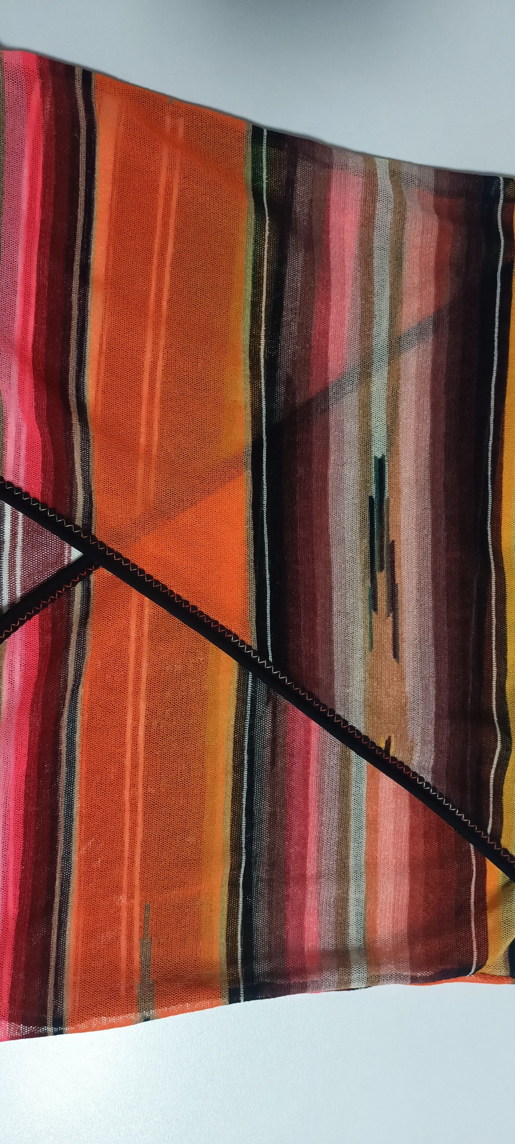 Jean Paul Gaultier SS2005 - Multicolor stripes mesh Crop top Size XS / US 0-2 / IT 36-38 - 8 Thumbnail