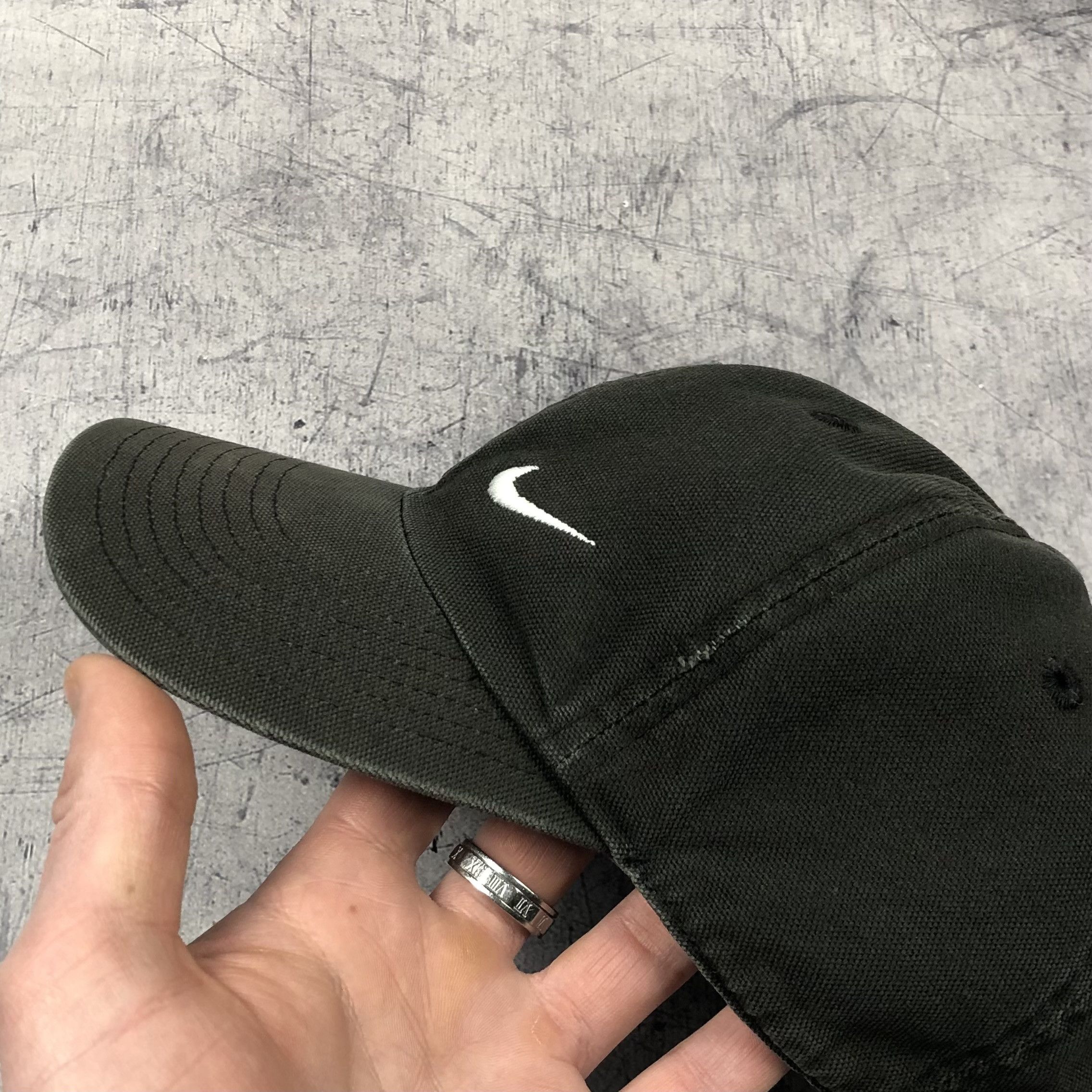Nike Vintage Y2K Nike Double Swoosh Logo Cap gorpcore drill Size ONE SIZE - 6 Thumbnail
