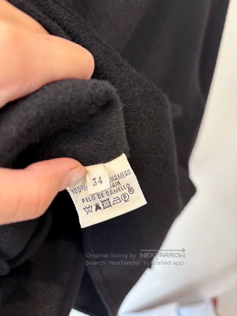 Hermes Hermes Black 100% cashmere double-breasted casual coat Size XXS / US 00 / IT 34 - 4 Thumbnail
