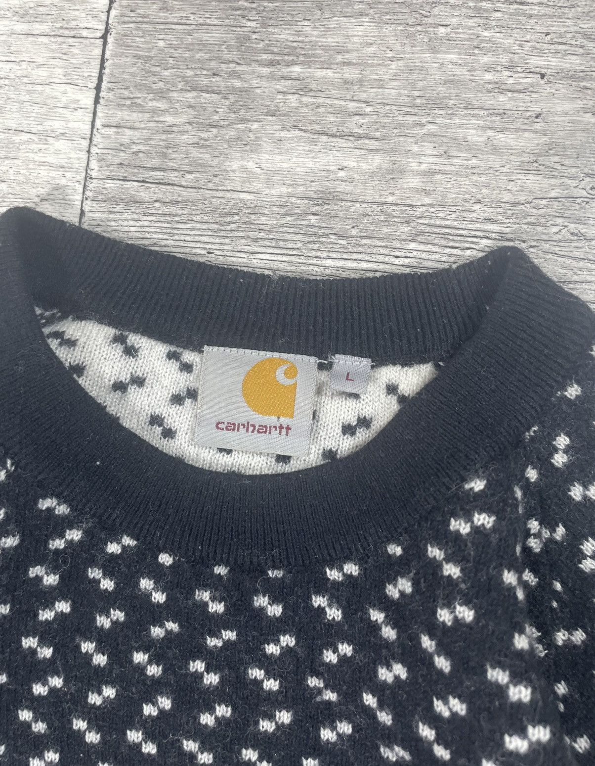 Carhartt Vintage Carhartt Haakon Wool Sweater Abstact Style Size US M / EU 48-50 / 2 - 5 Thumbnail
