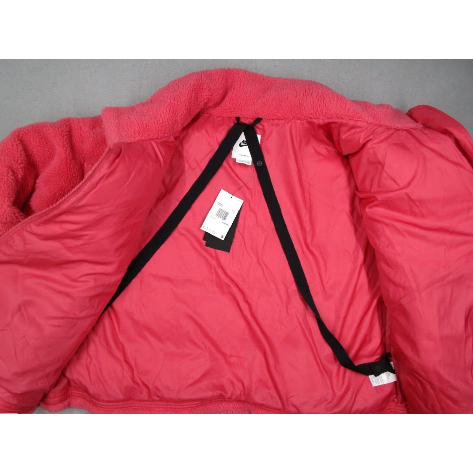 Nike Nike Jacket Womens 2X Pink Therma Fit Sherpa Down Insulated Full Zip Oversized Pockets Faux Fur Puffer Size XXL / US 16-18 / IT 52-54 - 7 Thumbnail
