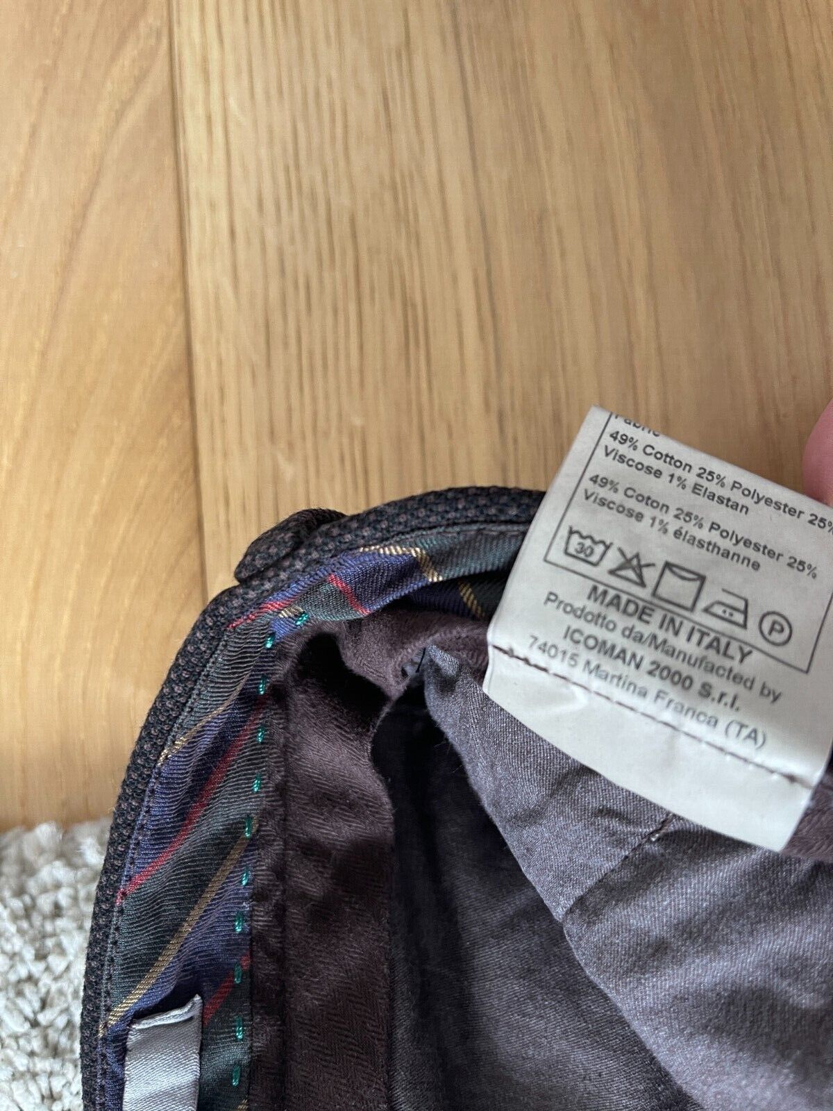 Berwick 1707 Cotton Blend Trouser Size 38R - 6 Thumbnail