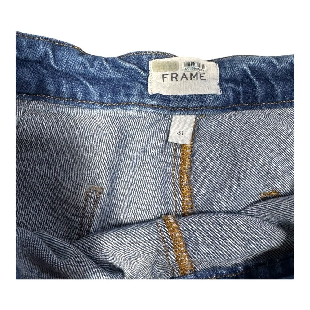 Frame FRAME Sailor Snap High Rise Wide Leg Jeans in Adele Size 31 Size 31" - 7 Thumbnail