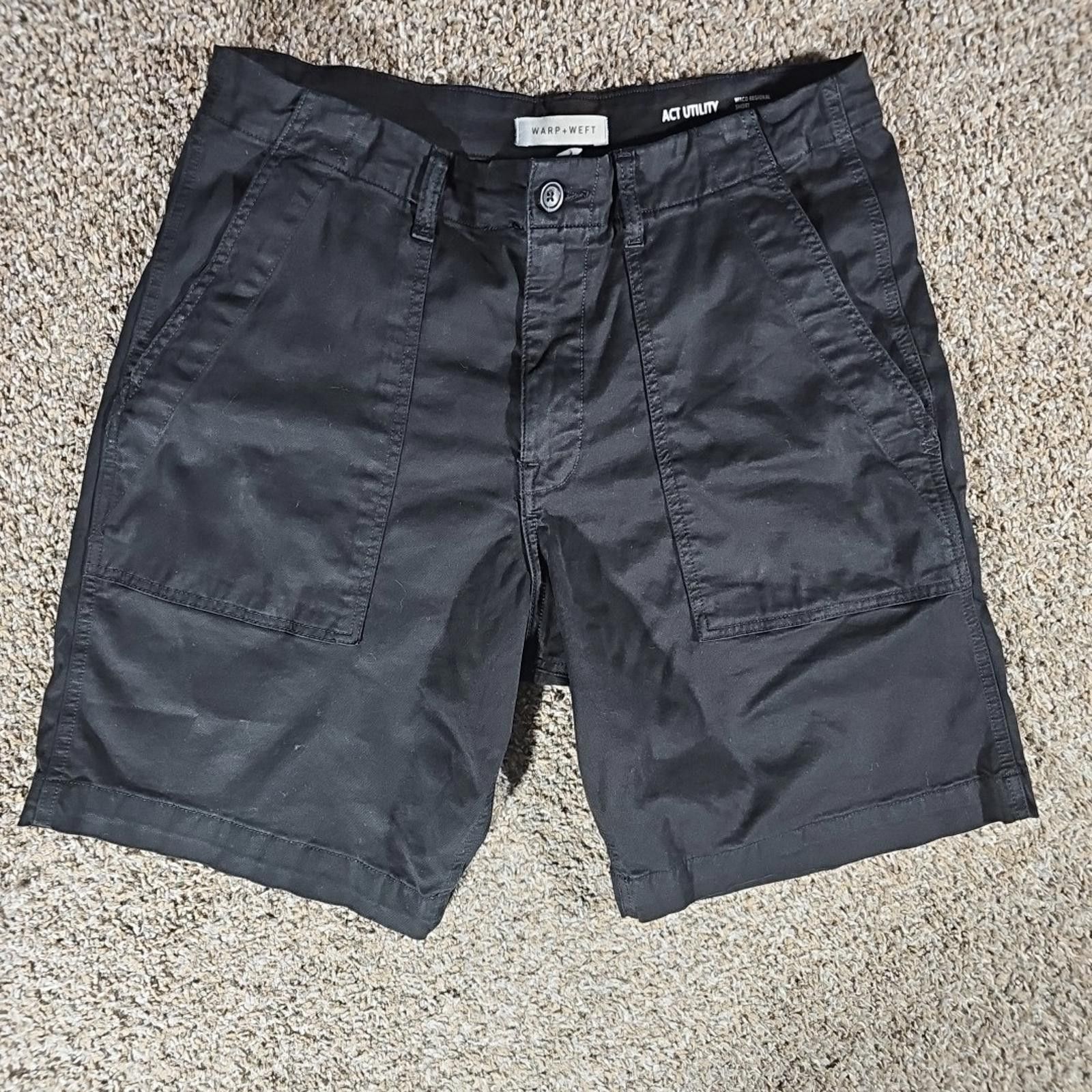 Warpweft Company Warp + Weft 33 Black Act Utility Waco Regional Shorts Size US 33 - 1 Thumbnail