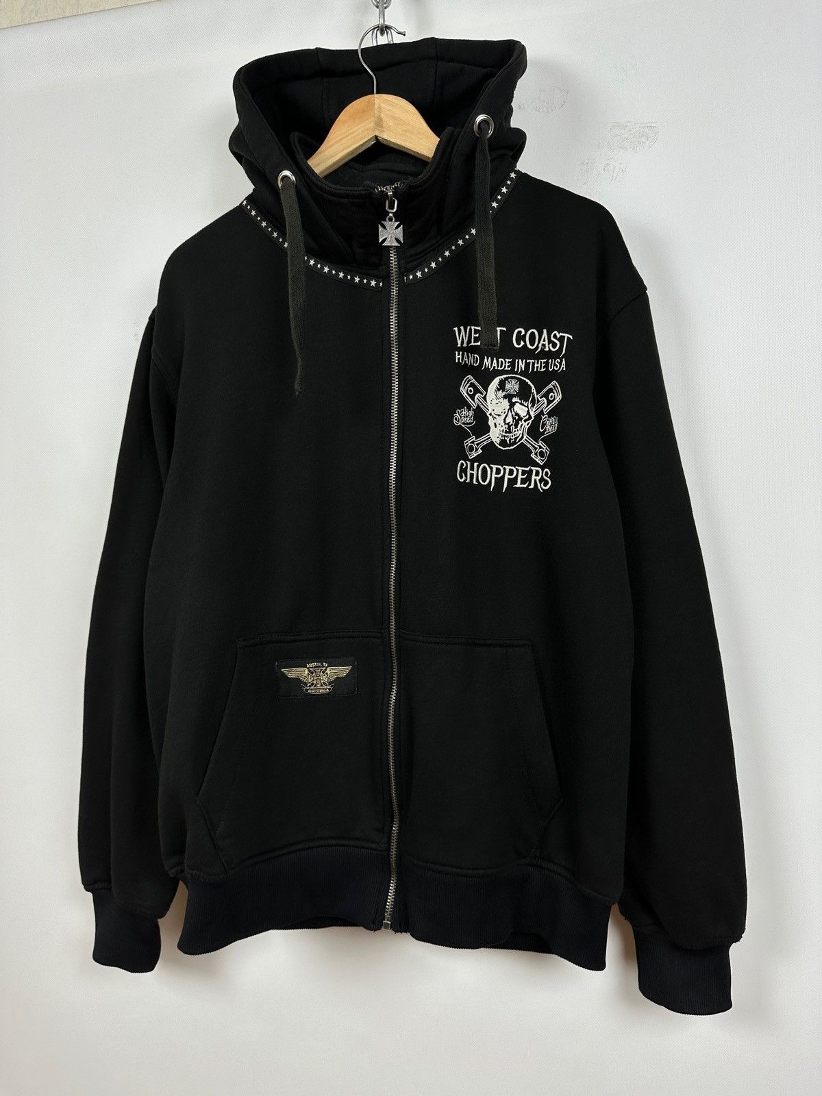 Vintage Vintage West Coast Choppers Hand Made In The USA Hoodie Size US L / EU 52-54 / 3 - 4 Thumbnail