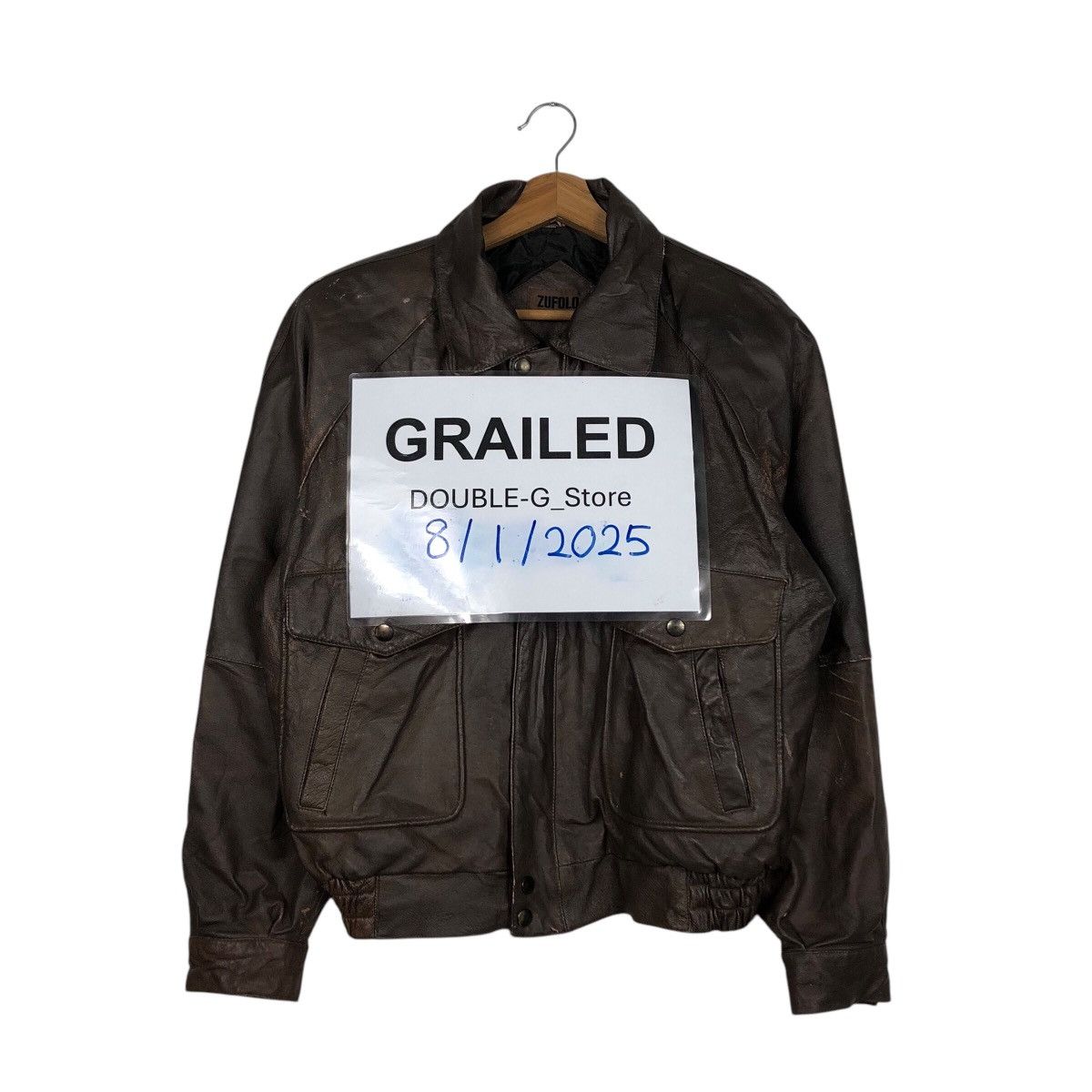 Japanese Brand 📌Vintage Genuine Leather Jacket Zufolo Blanket Issey Miyake Size US M / EU 48-50 / 2 - 1 Thumbnail