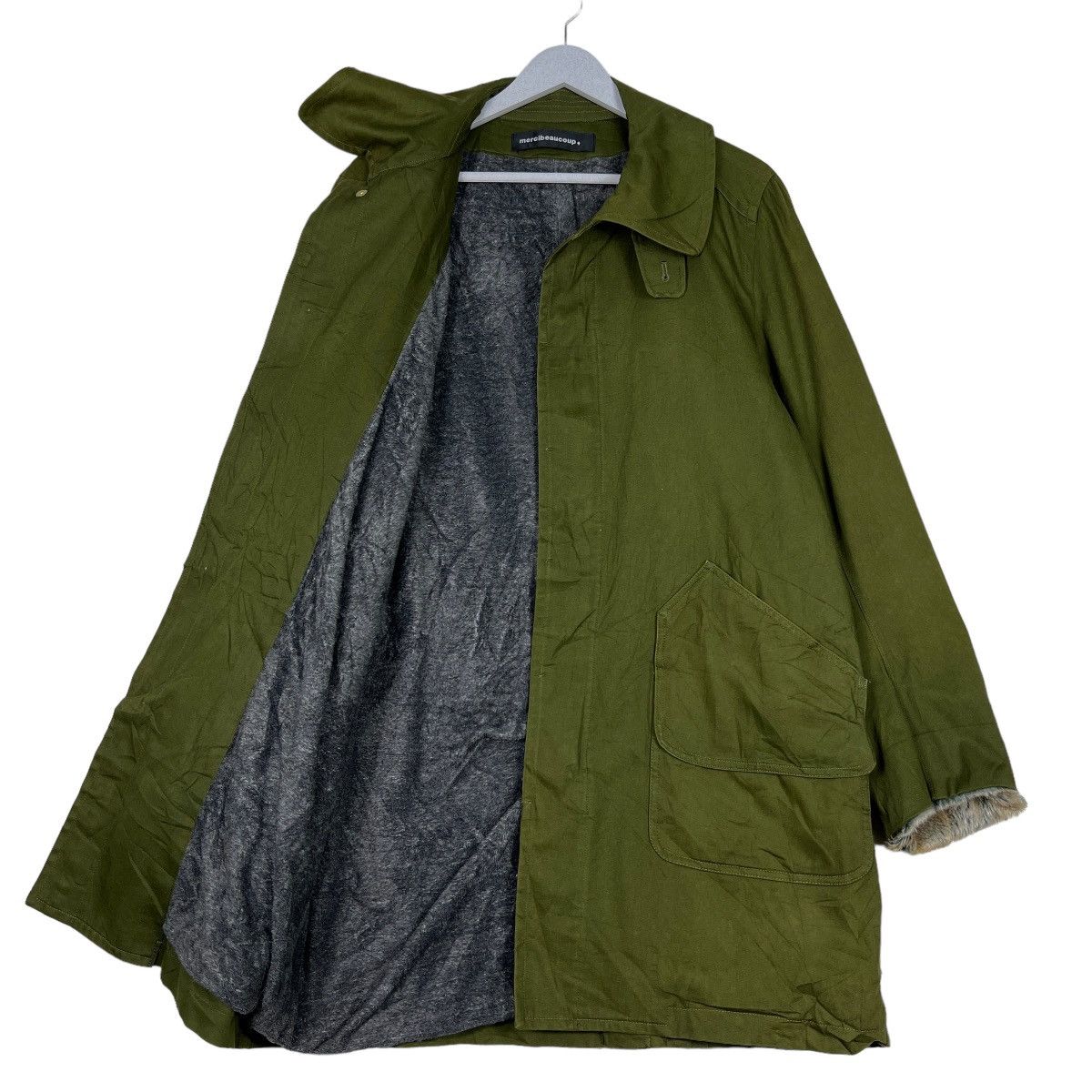 Issey Miyake 🔥 MERCIBEAUCOUP FAUX FUR LINING PARKAS Size US M / EU 48-50 / 2 - 1 Thumbnail