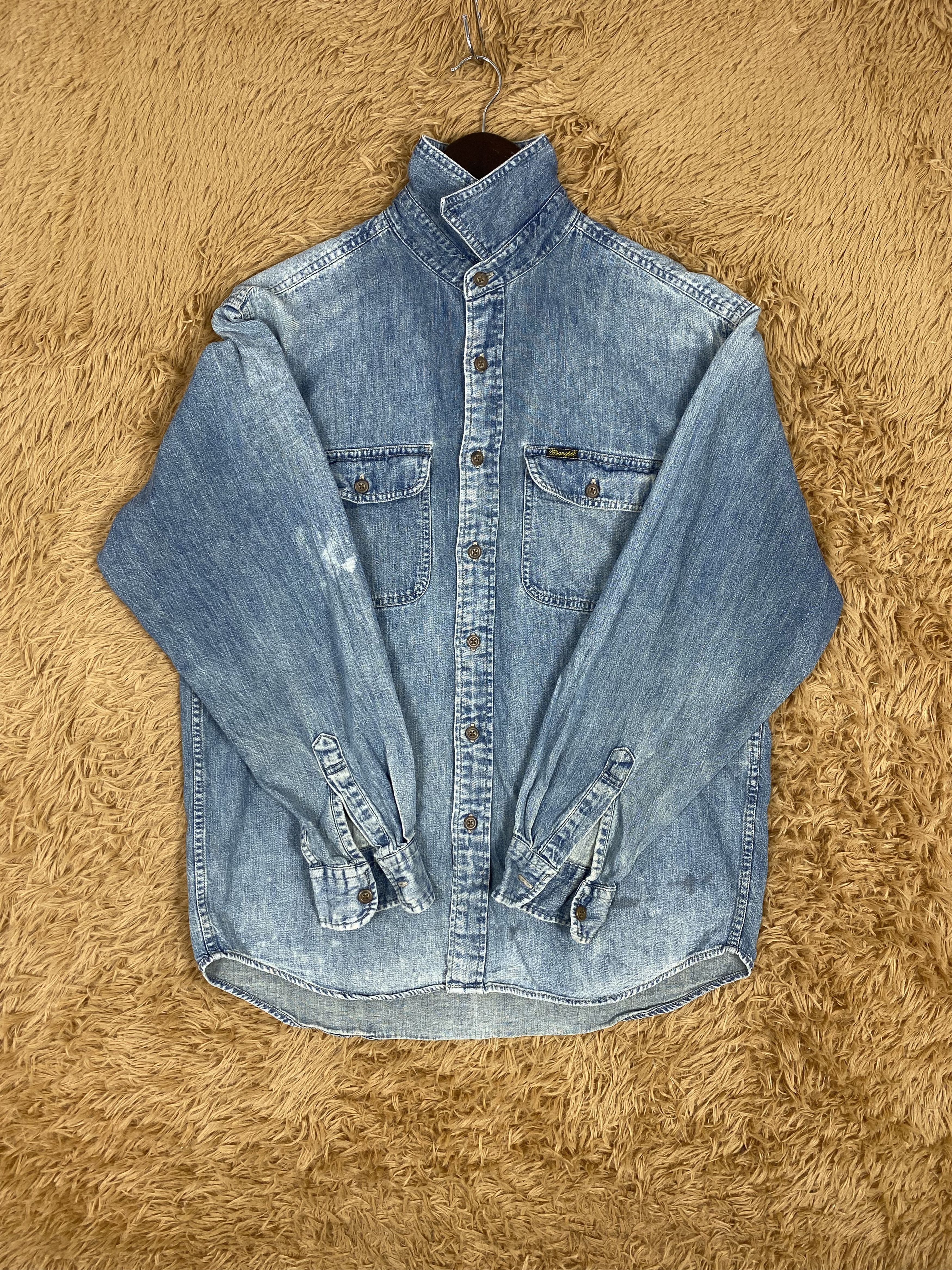 Vintage × Wrangler Vintage Wrangler Button Denim Jacket Size US S / EU 44-46 / 1 - 5 Thumbnail