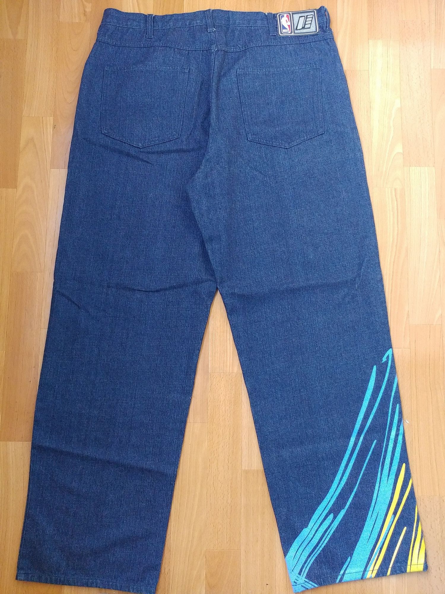 NBA NBA jeans, vintage UNK basketball, Denver Nuggets W 38 Size US 38 / EU 54 - 2 Thumbnail