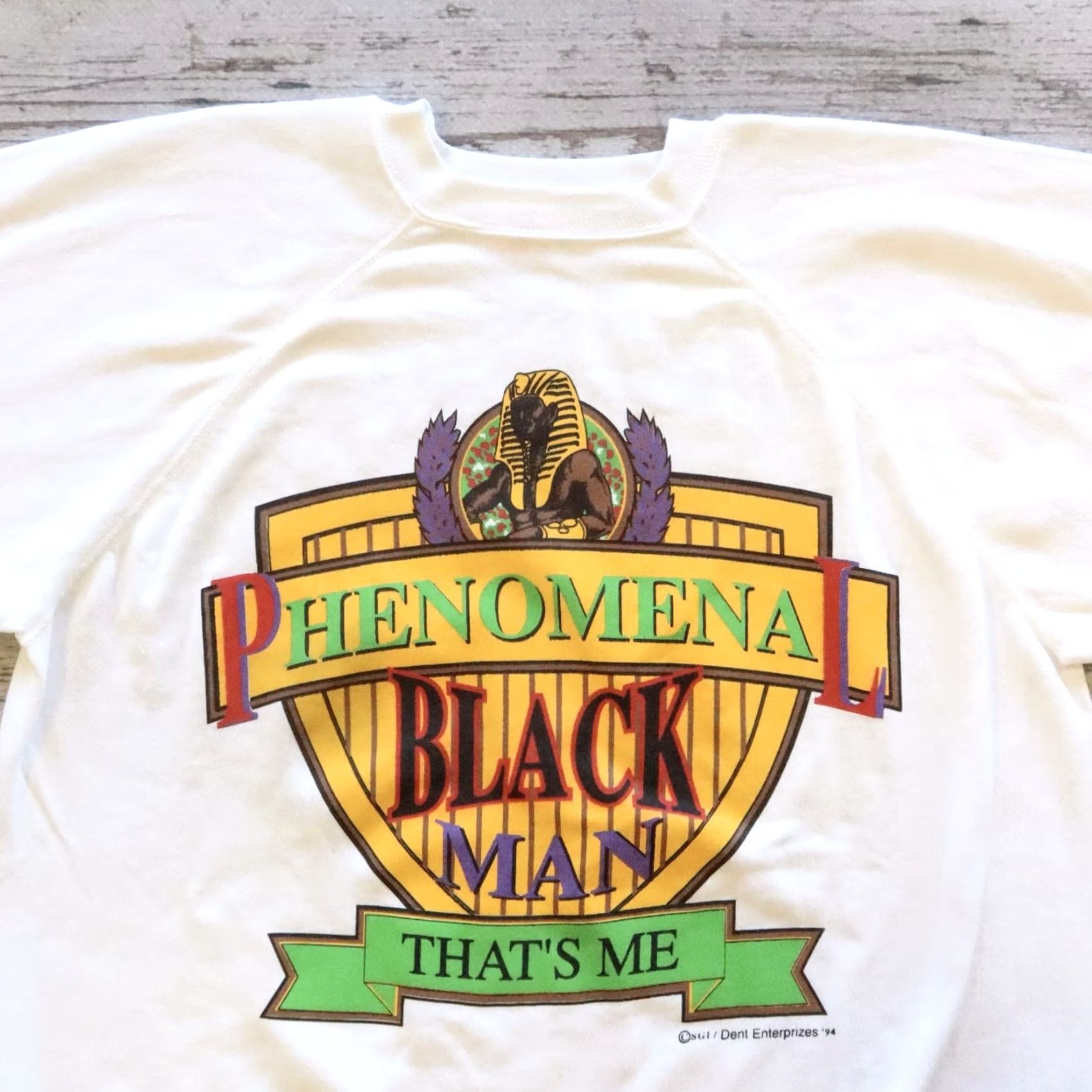 Hanes VINTAGE 90s Phenomenal Black Man Crewneck Sweatshirt Mens XXL White Hanes Sweatshirt Size US XXL / EU 58 / 5 - 2 Thumbnail