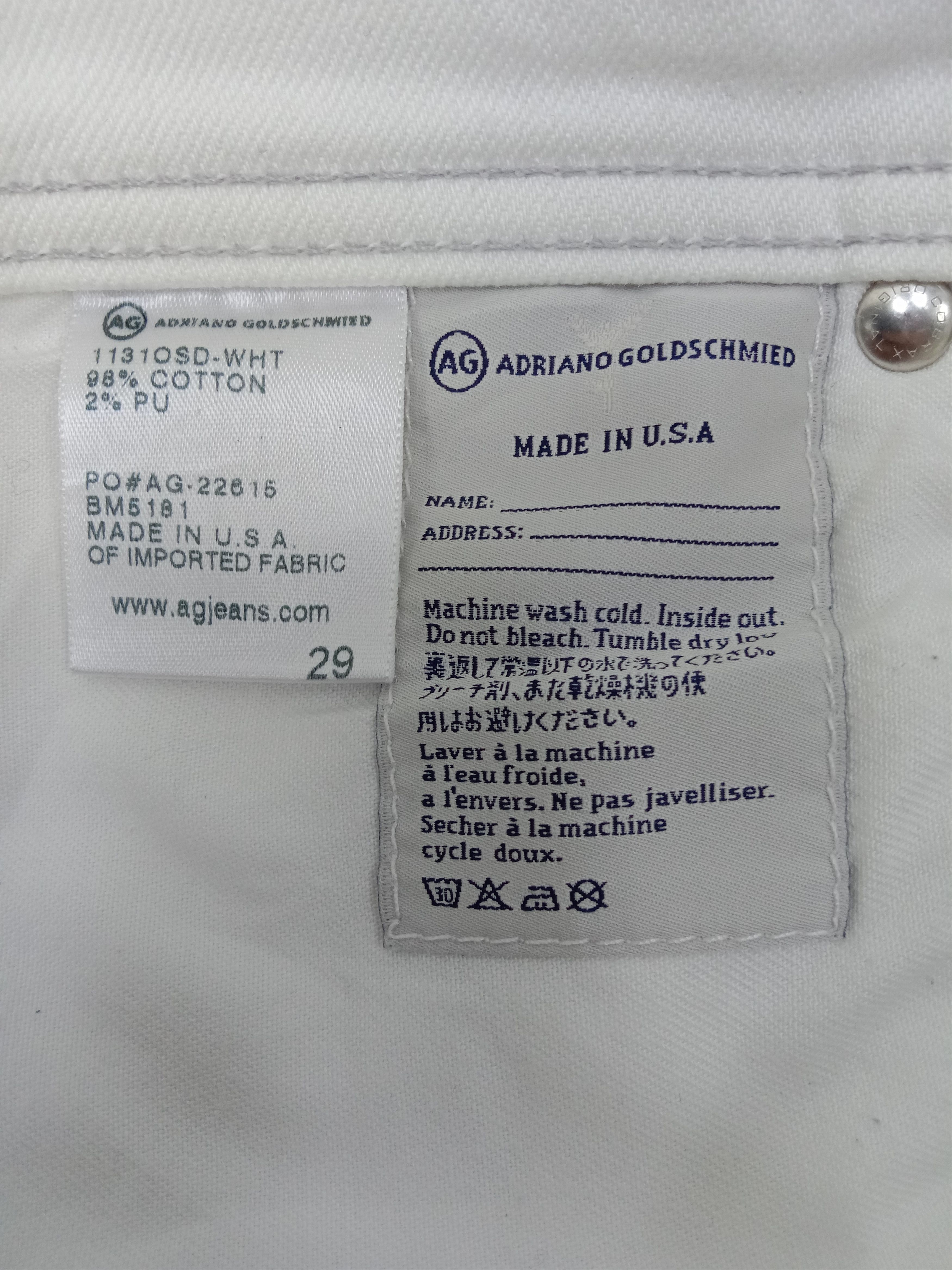 AG Adriano Goldschmied AG Adriano Goldschmied The Matchbox Slim Straight Jeans Size 29" - 12 Thumbnail