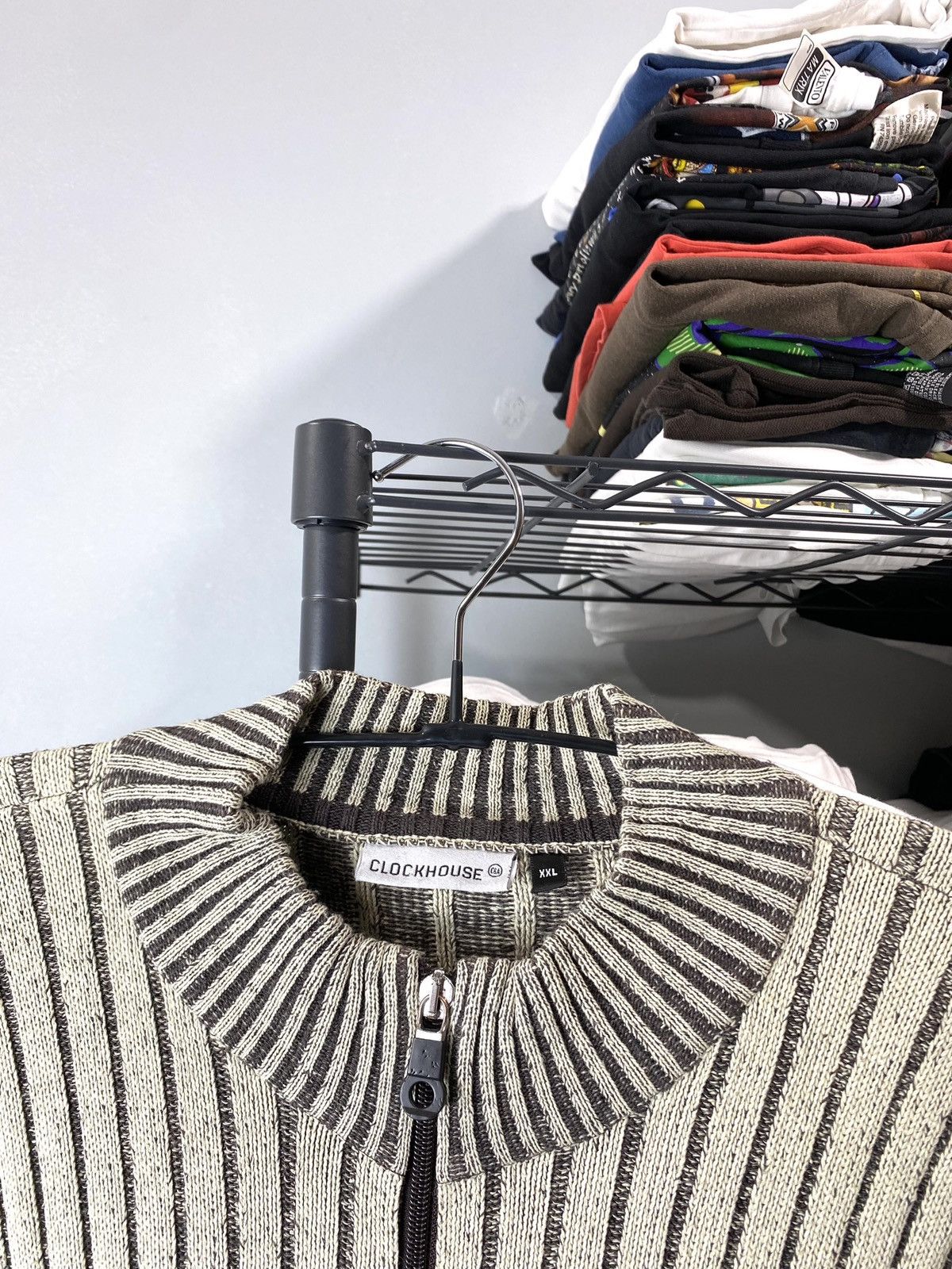 Vintage Y2K Vintage Striped Diesel Style Japanese Knit Sweater Size US XXL / EU 58 / 5 - 6 Thumbnail