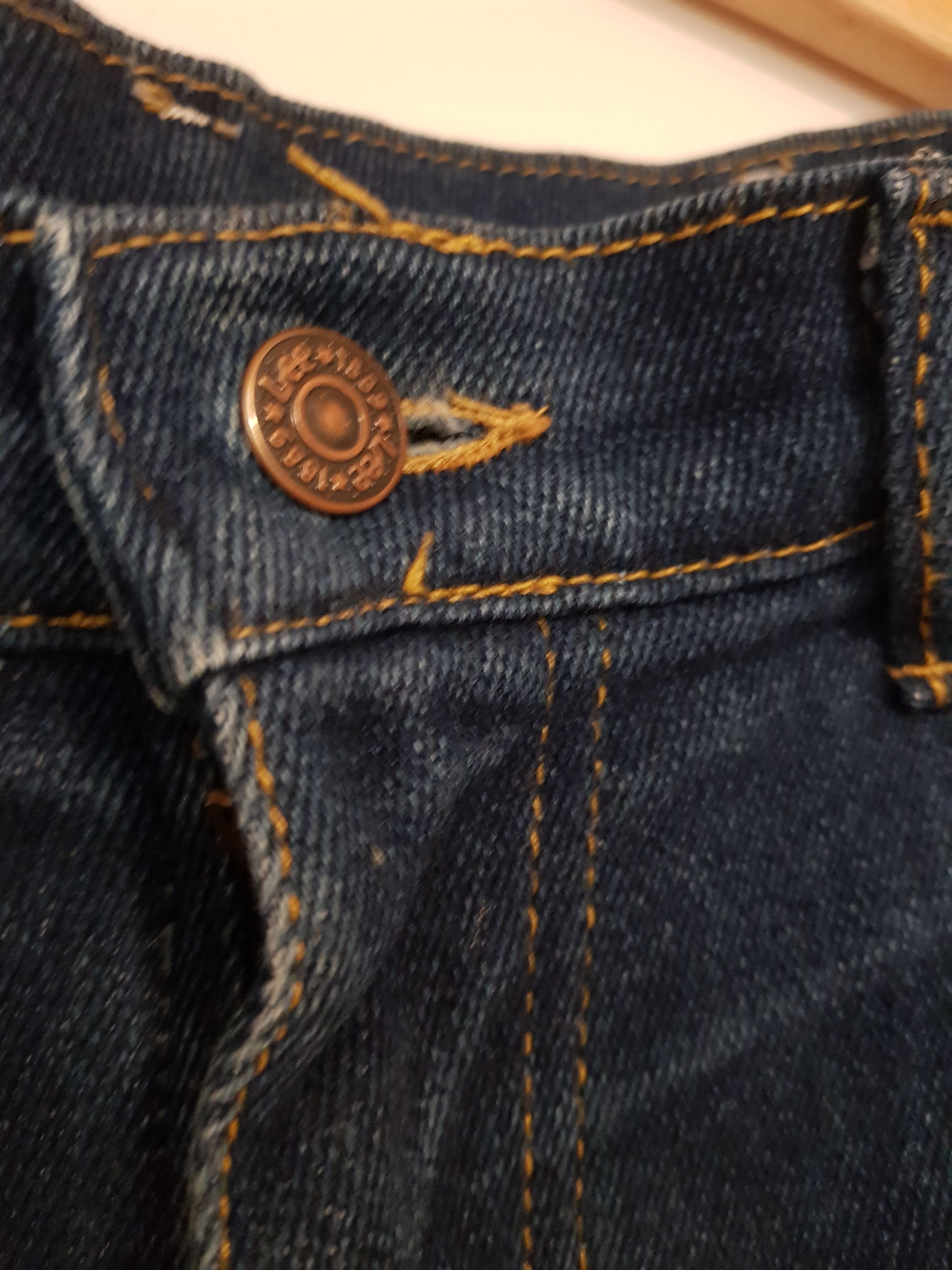 Lee Lee Vintage 80s Made in USA Dark Wash Jeans 34x30 Size US 34 / EU 50 - 6 Thumbnail