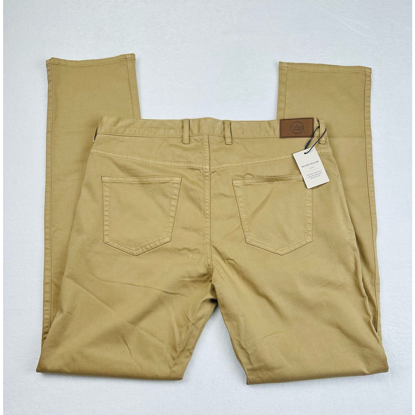 Peter Millar Peter Millar Men’s Crown Khaki Modal Golf Pants 35 W (35x33) Size US 35 - 3 Thumbnail
