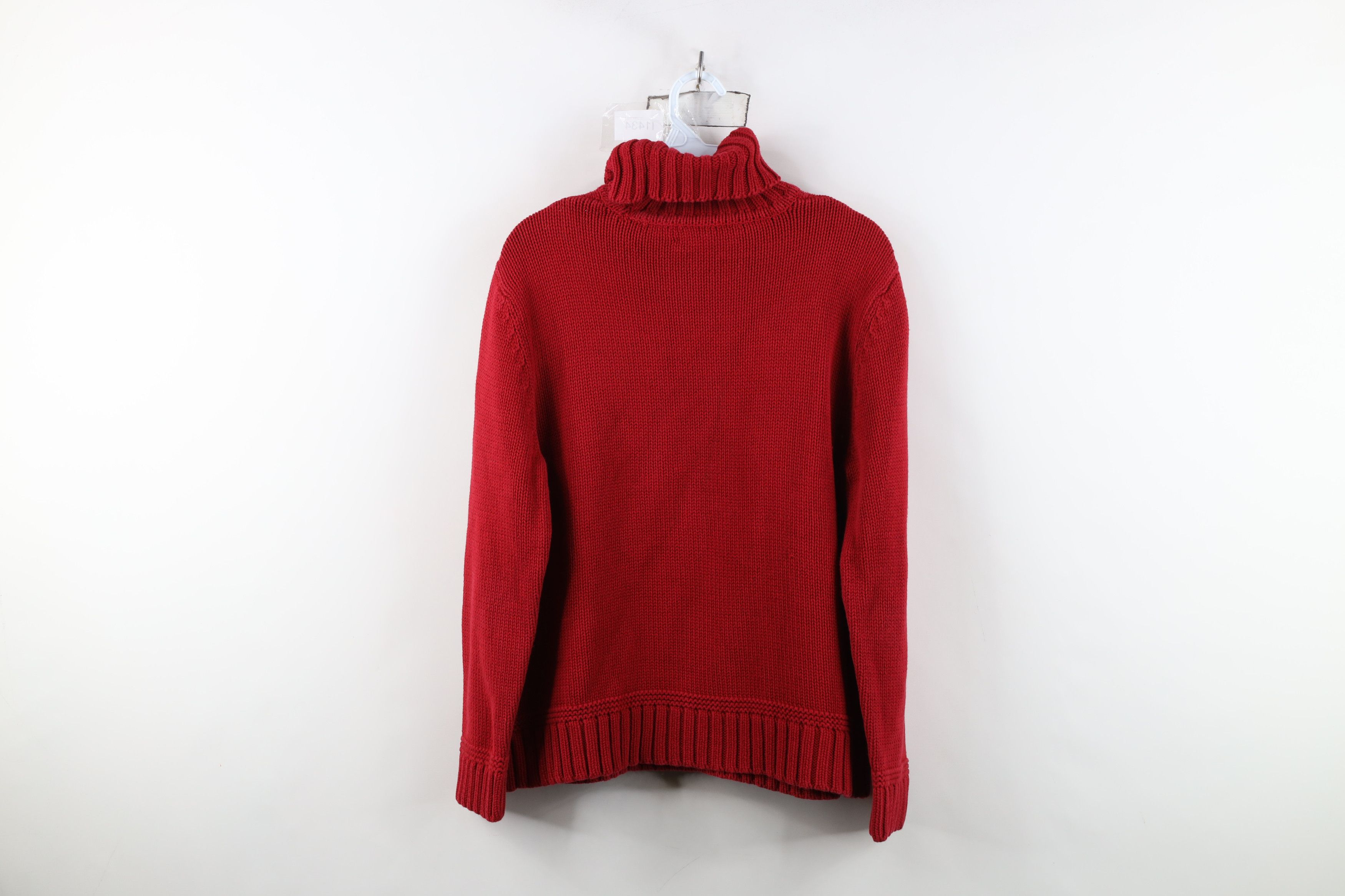 Ralph Lauren Vintage 90s Ralph Lauren Snowflake Knit Turtleneck Sweater Size L / US 10 / IT 46 - 10 Thumbnail
