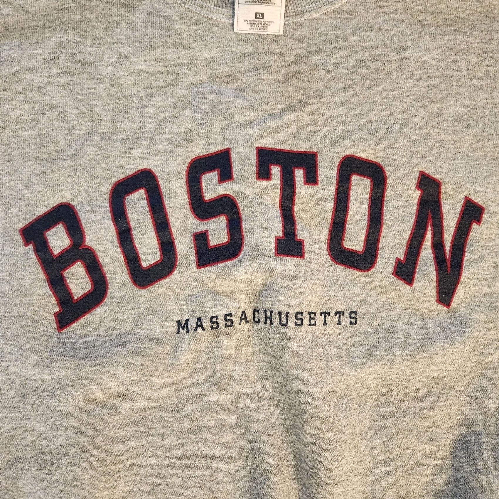 Fruit Of The Loom VINTAGE Fruit Of The Loom Sweatshirt Gray Red Sox XL Adult 90s Size US XL / EU 56 / 4 - 2 Thumbnail