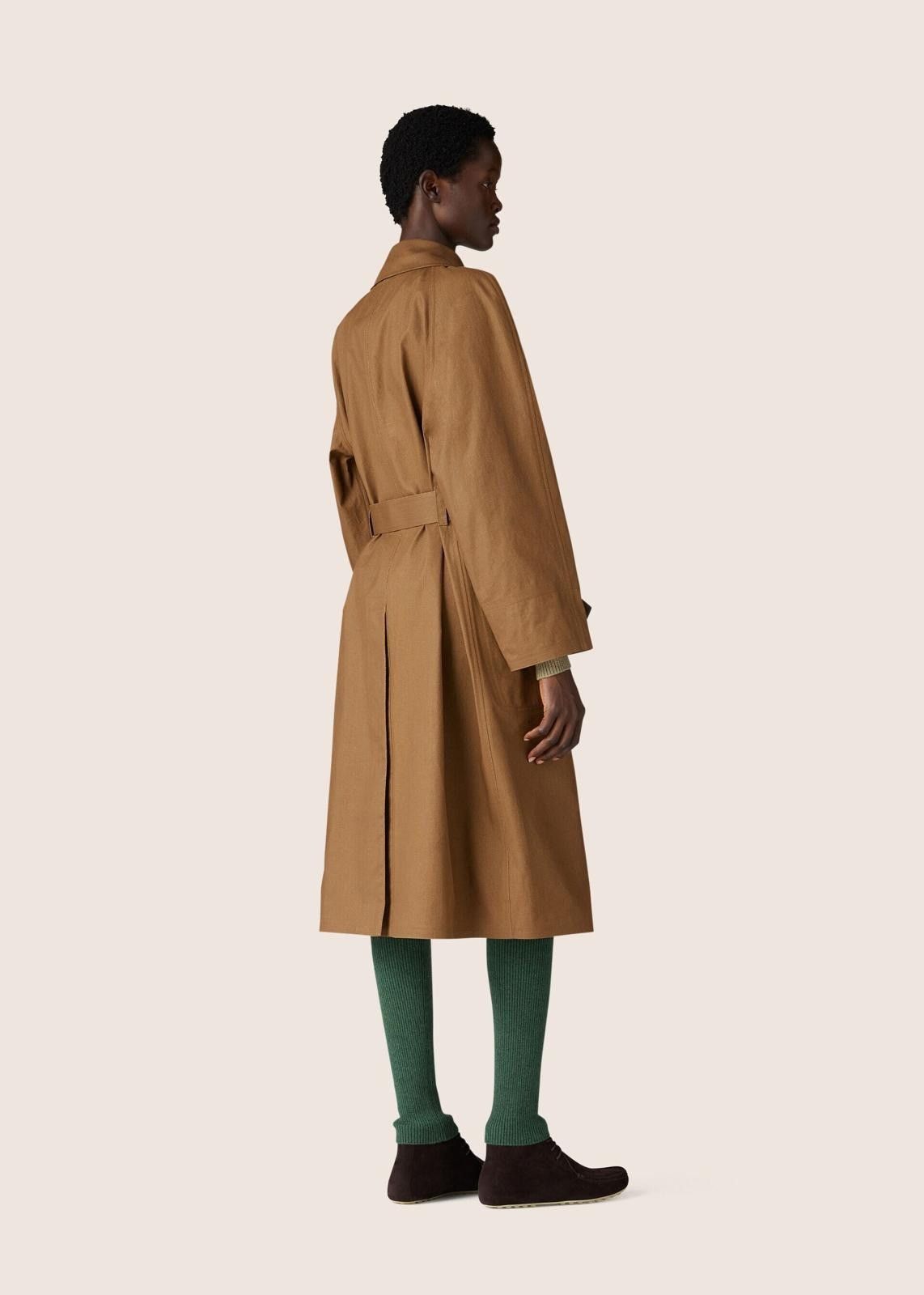 Loro Piana o1srvl11e1124 Kaled Chalky Drill Cotton Coat in Brown Size M / US 6-8 / IT 42-44 - 2 Thumbnail