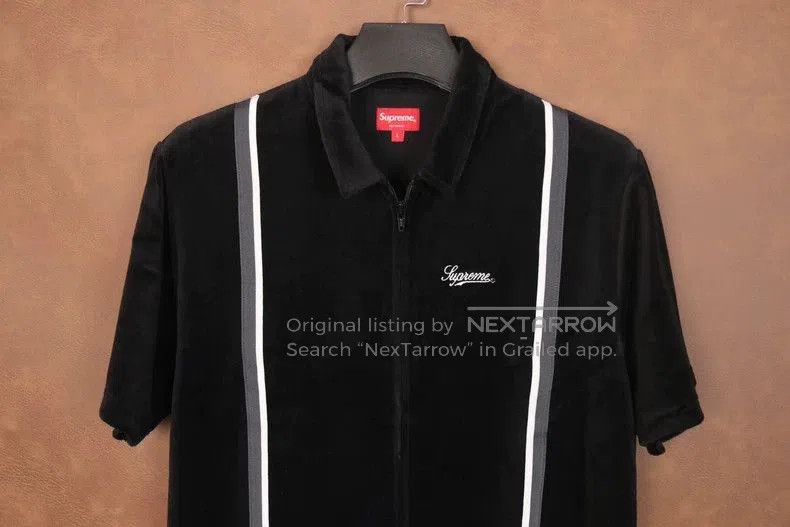 Supreme Supreme 18ss Velour Warm Up Short Sleeve. Size US L / EU 52-54 / 3 - 2 Thumbnail