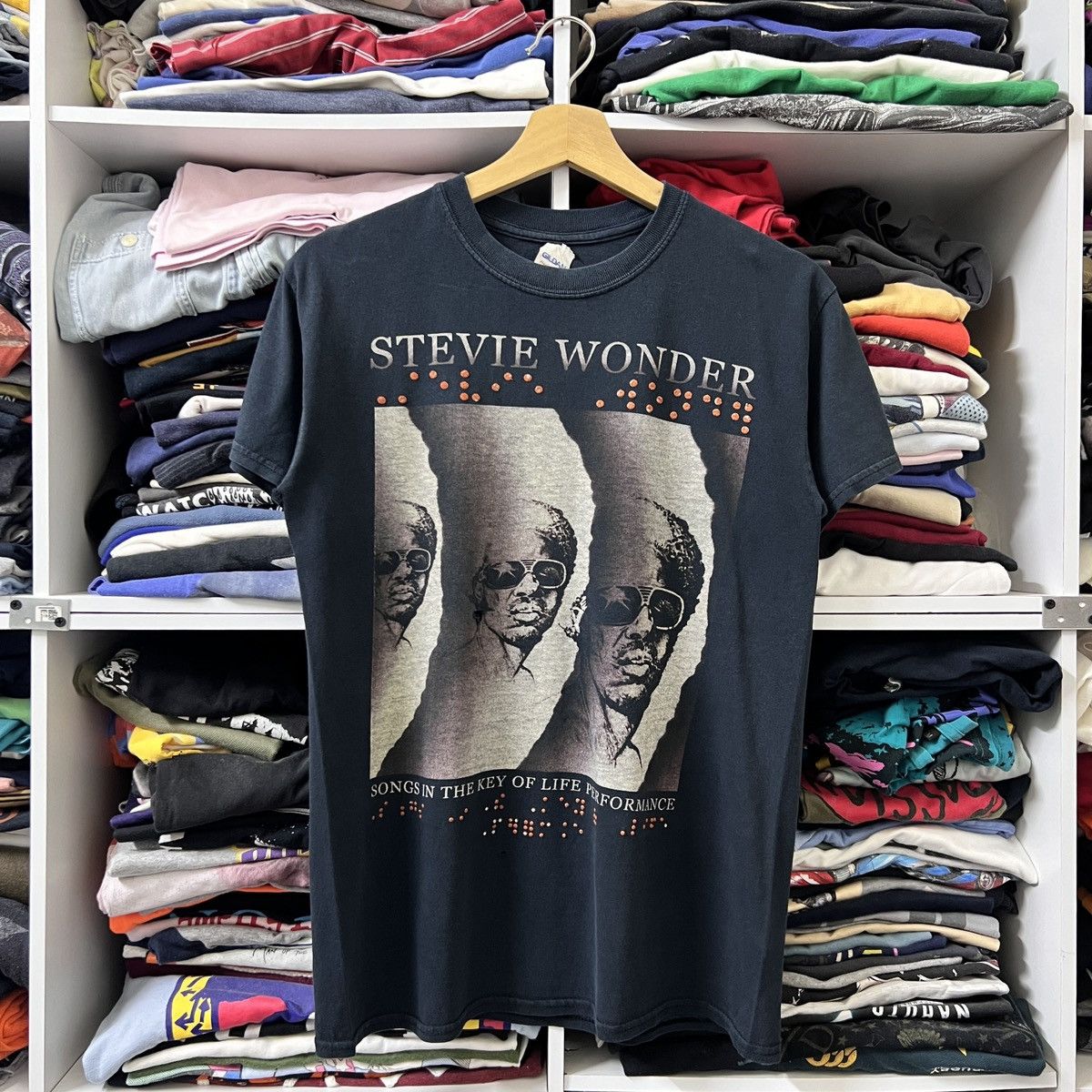 Rap Tees STEVIE WONDER TOUR Size US S / EU 44-46 / 1 - 1 Thumbnail