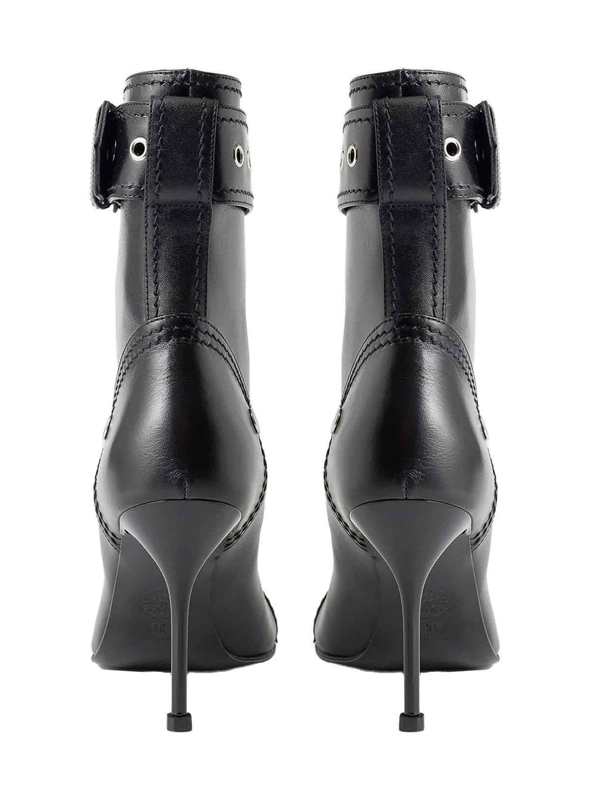 Alexander McQueen o1y0225 Ankle Boots in Black Size US 9 / IT 39 - 3 Thumbnail