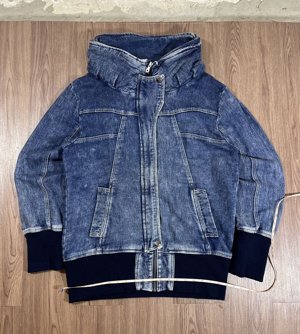 Japanese Brand Private Pause Bono Sweat Denim Jacket Size US L / EU 52-54 / 3 - 14 Thumbnail
